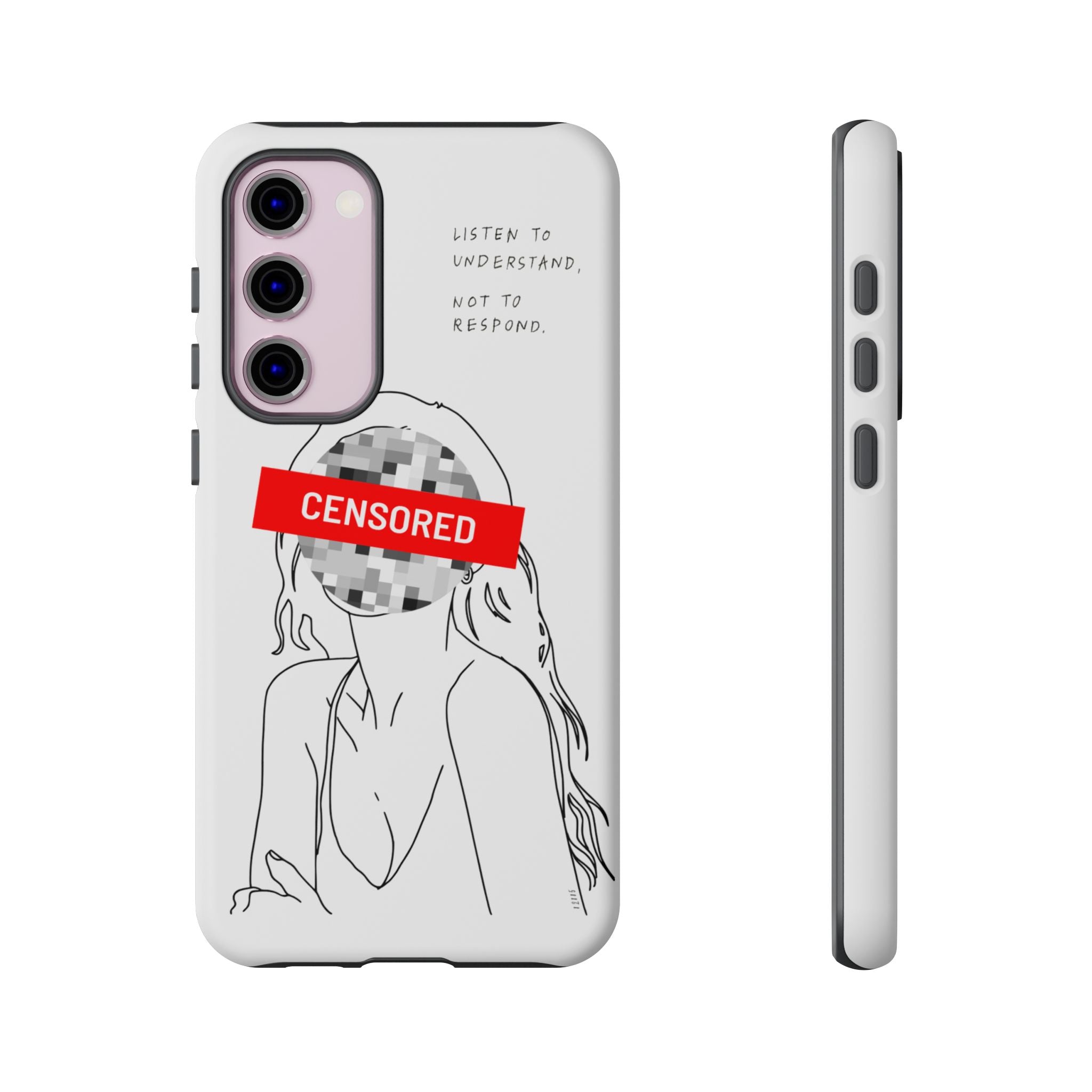 Censurado – Escucha. Funda de Teléfono - Cubierta Protectora