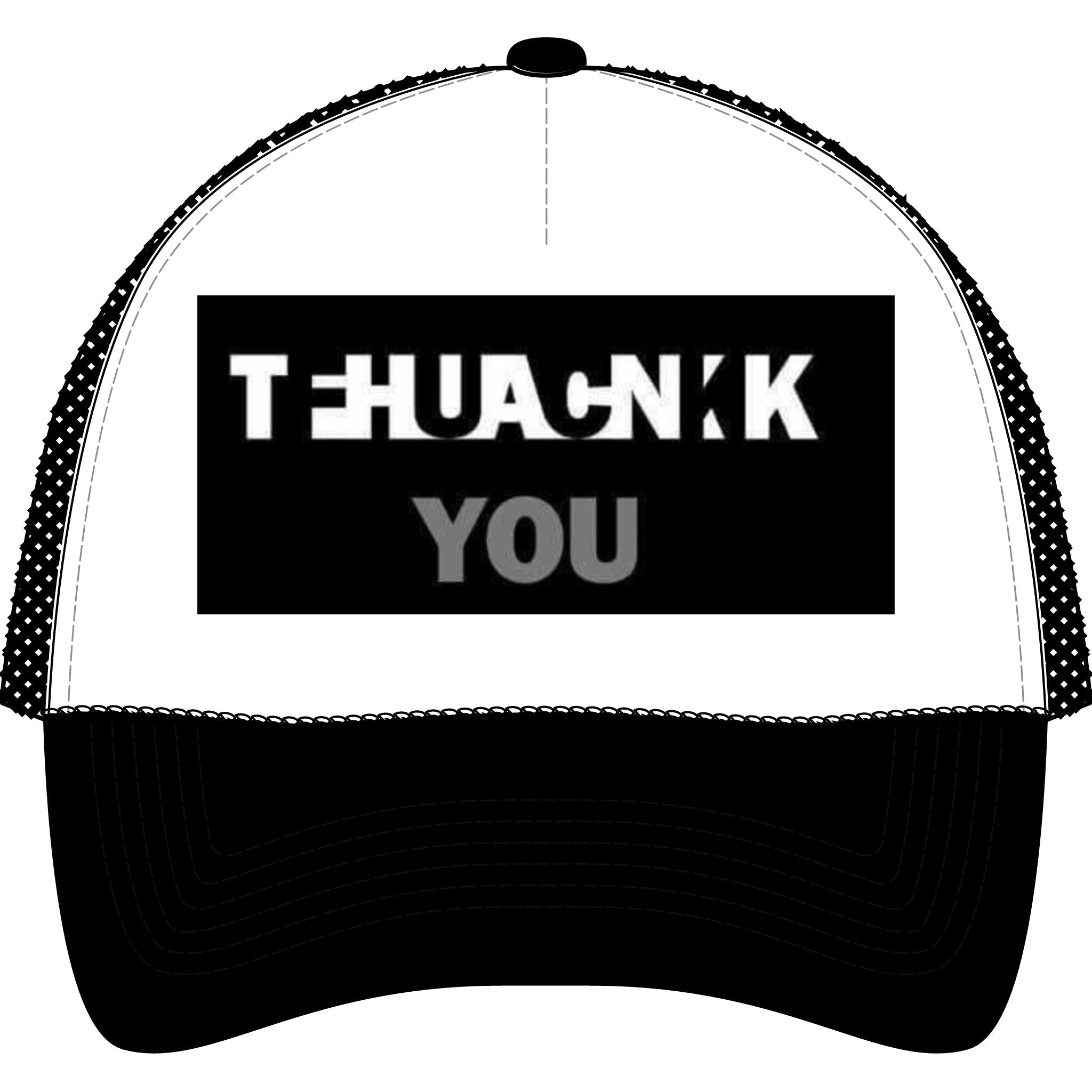 Gorra Trucker de malla "Gracias...FU" con espalda de malla