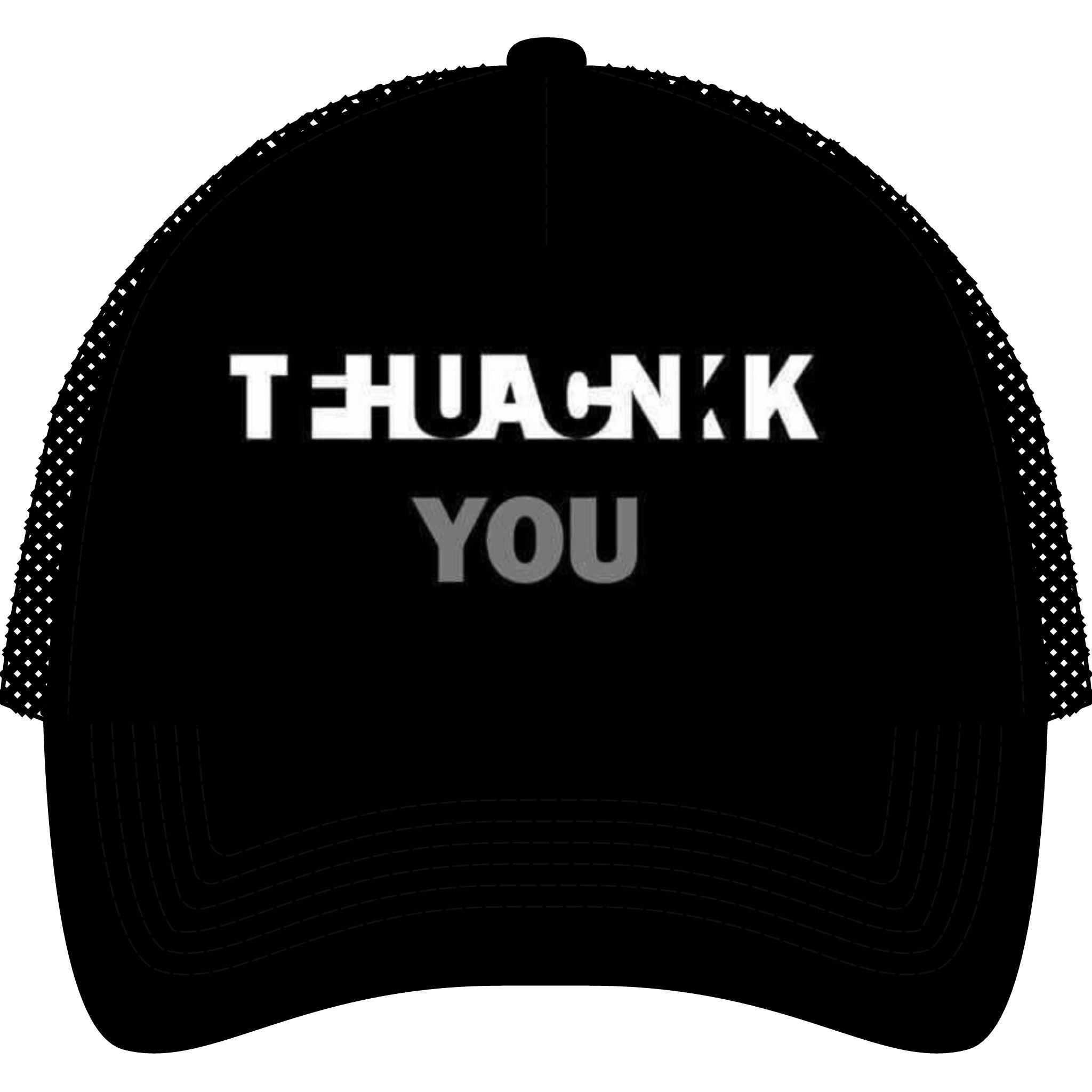 Gorra Trucker de malla "Gracias...FU" con espalda de malla