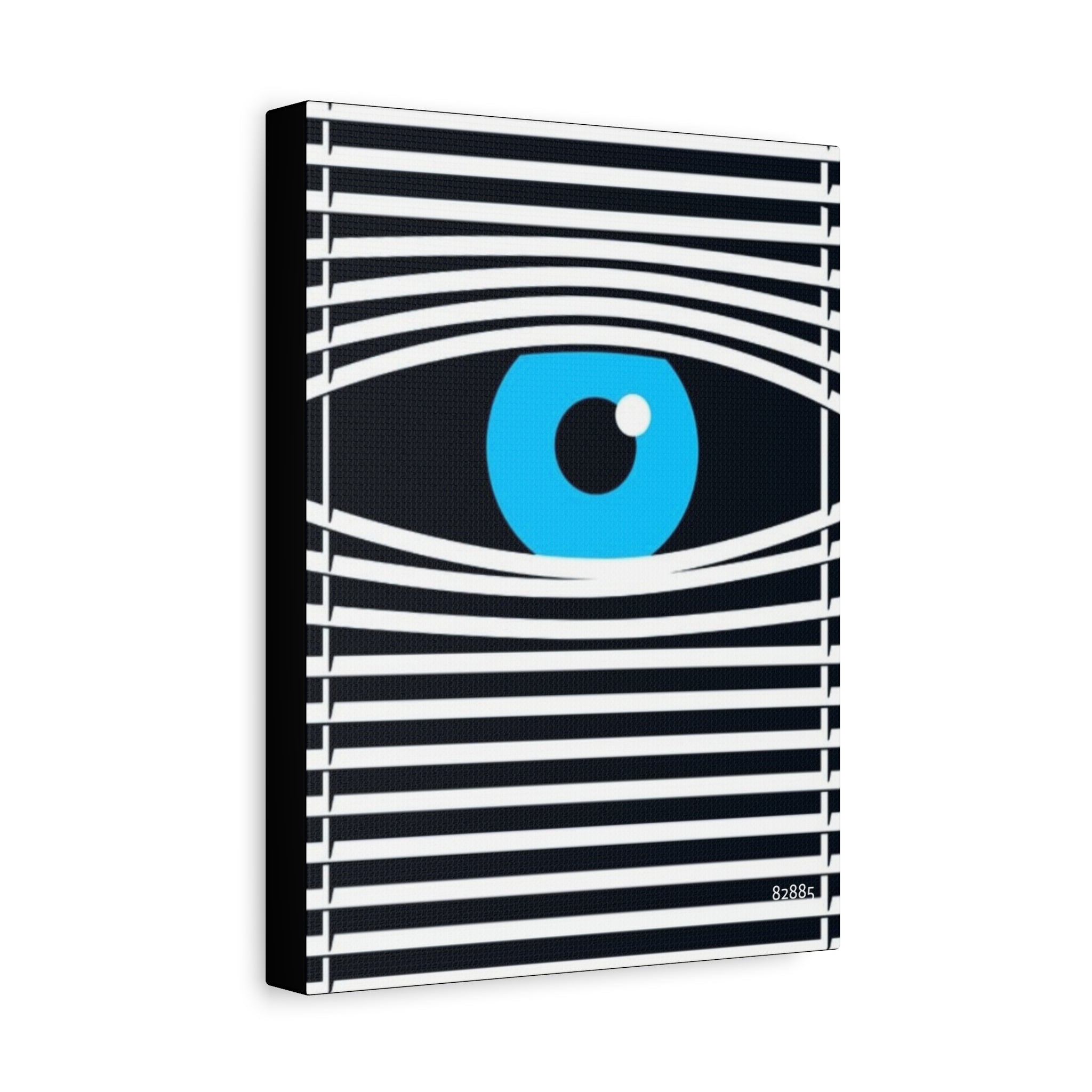 Observador Lienzo Mate, Estirado, 1.25"El Observador | Impresión en Lienzo con Ojo Azul