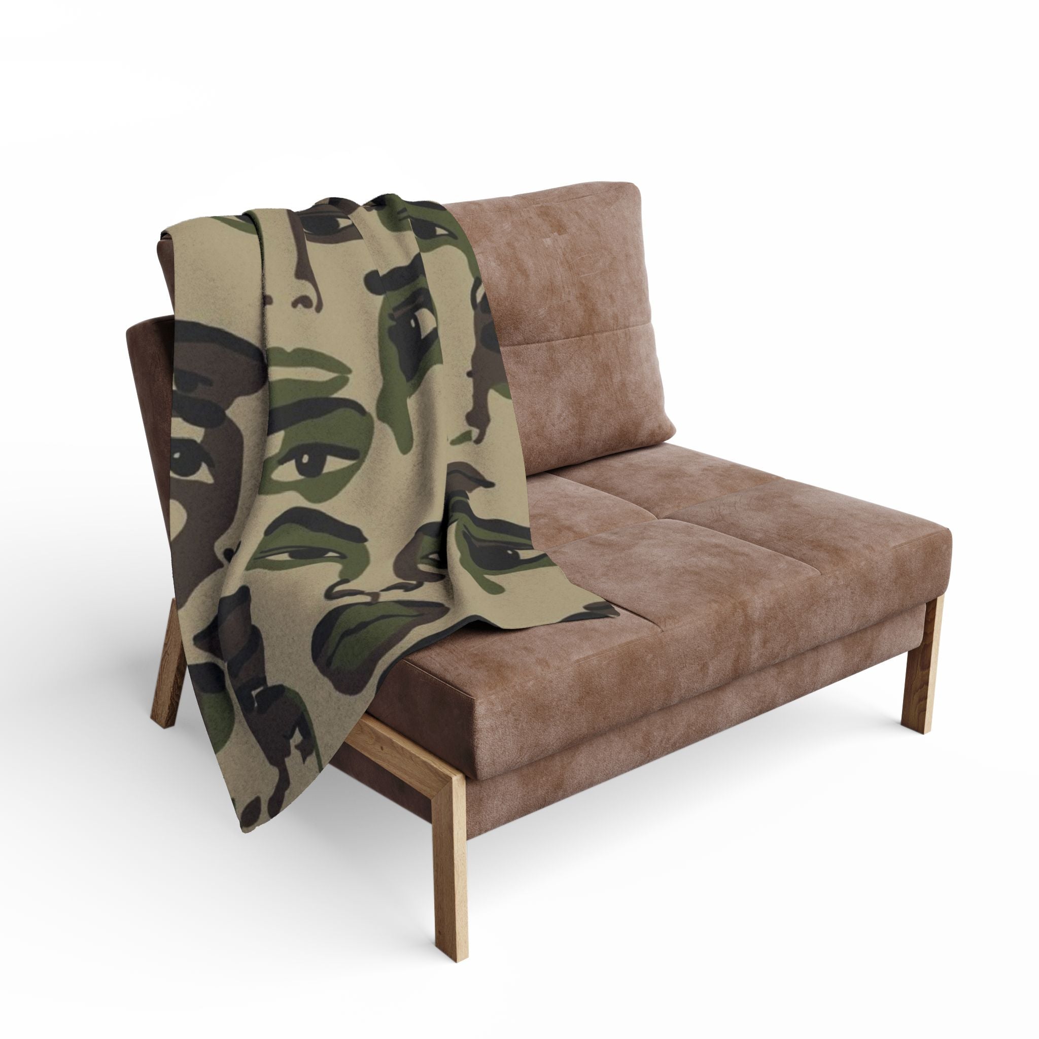 Camouflage Faces | Heavyweight Arctic Fleece Blanket