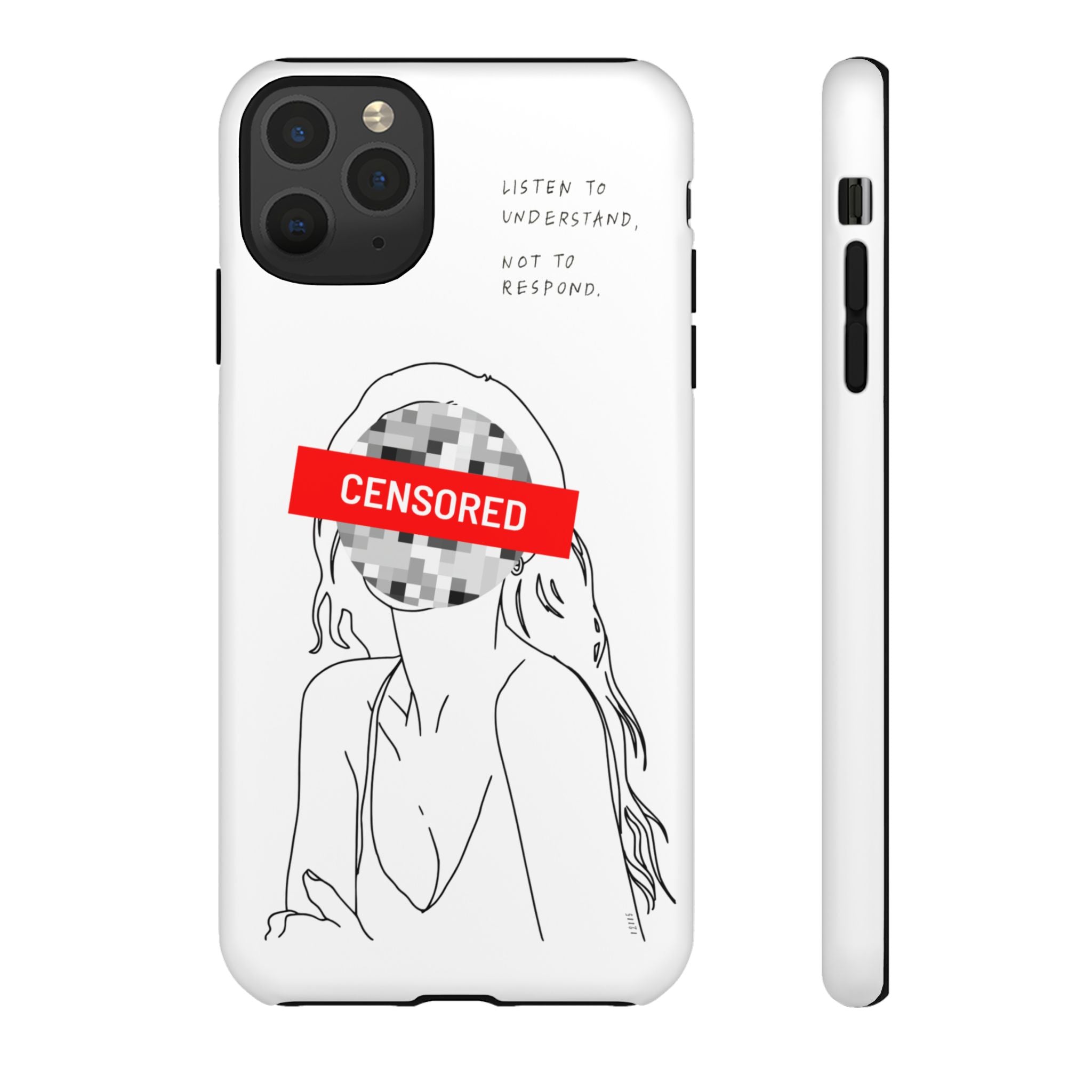 Censurado – Escucha. Funda de Teléfono - Cubierta Protectora