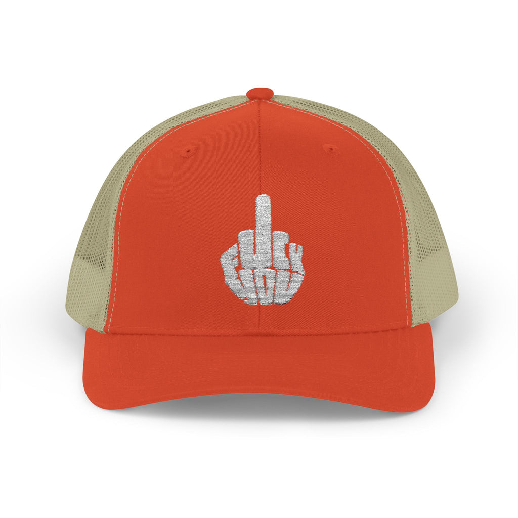 Gorra Trucker Snapback con Parche de Dedo Corazón — Colores Caqui