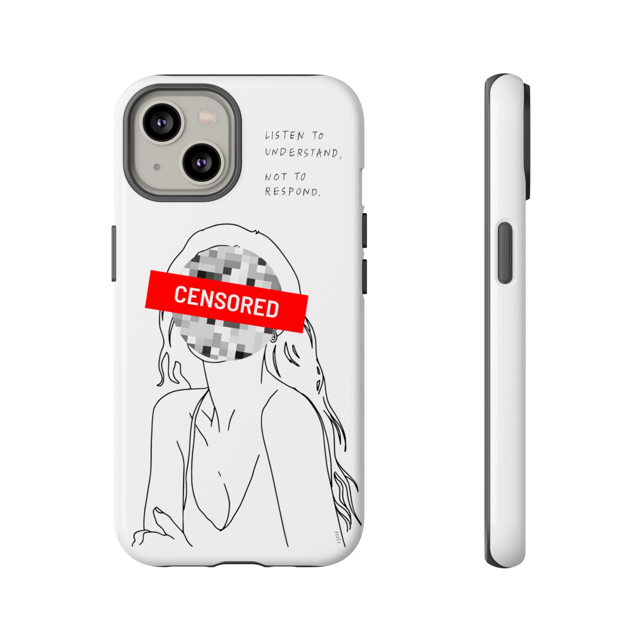 Censurado – Escucha. Funda de Teléfono - Cubierta Protectora