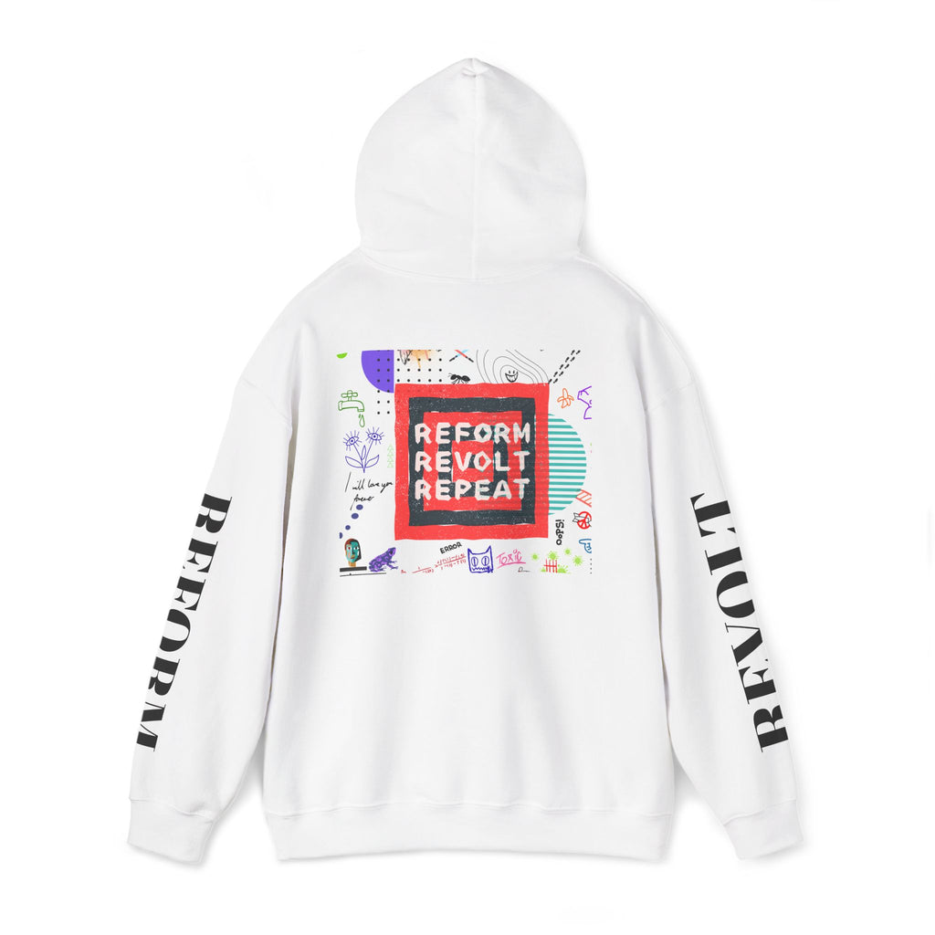 Sudadera con capucha Reformar, Revolverse, Repetir