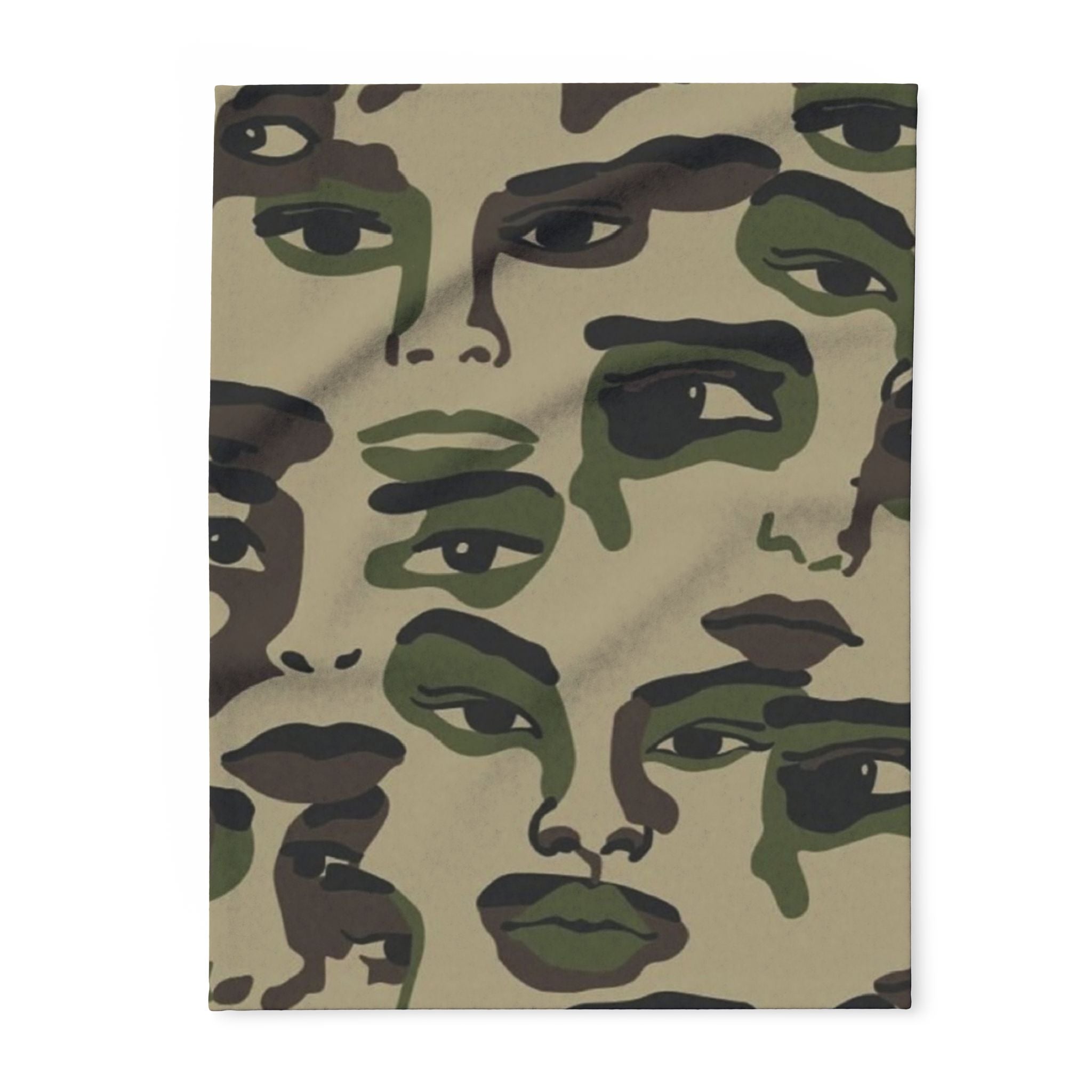 Camouflage Faces | Heavyweight Arctic Fleece Blanket