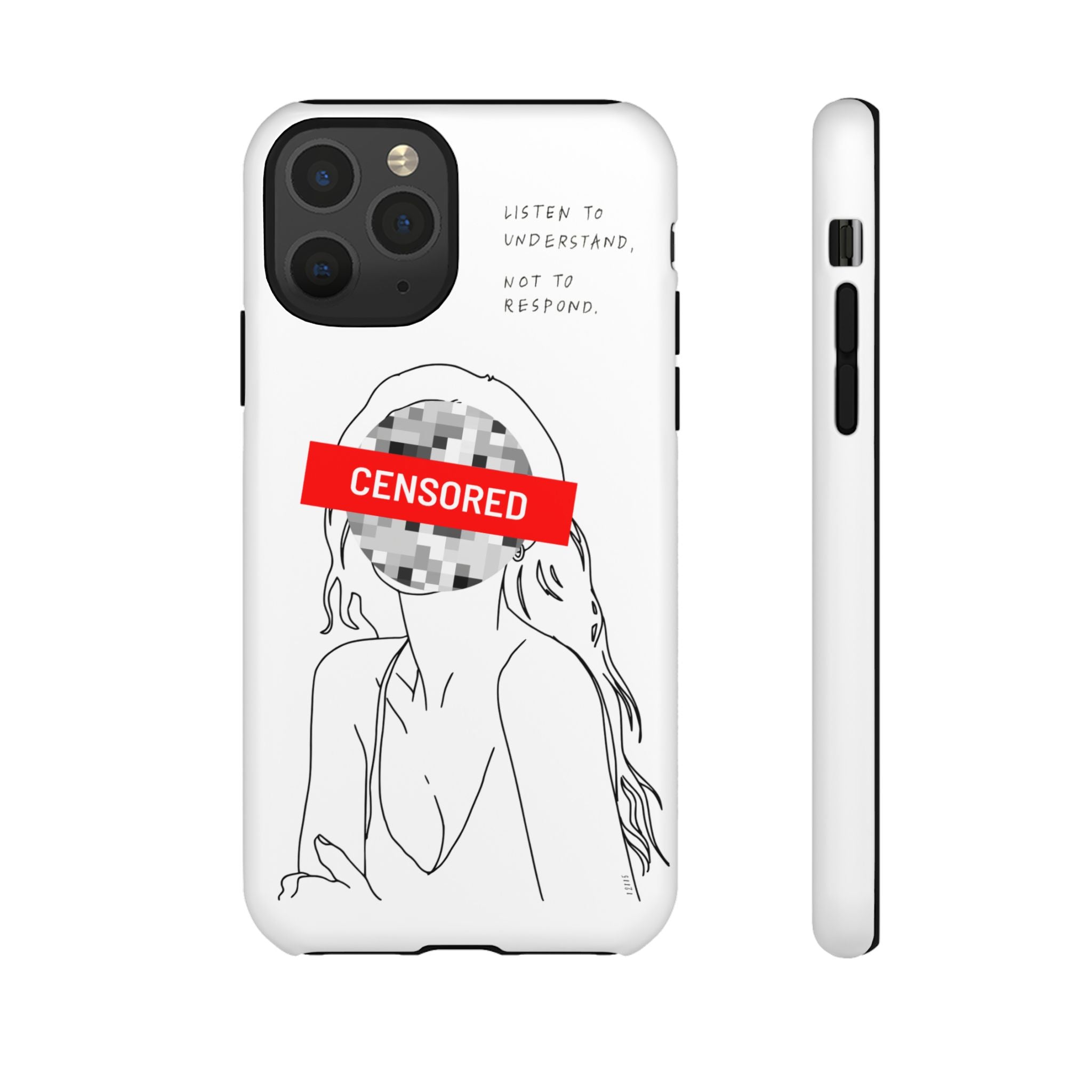 Censurado – Escucha. Funda de Teléfono - Cubierta Protectora