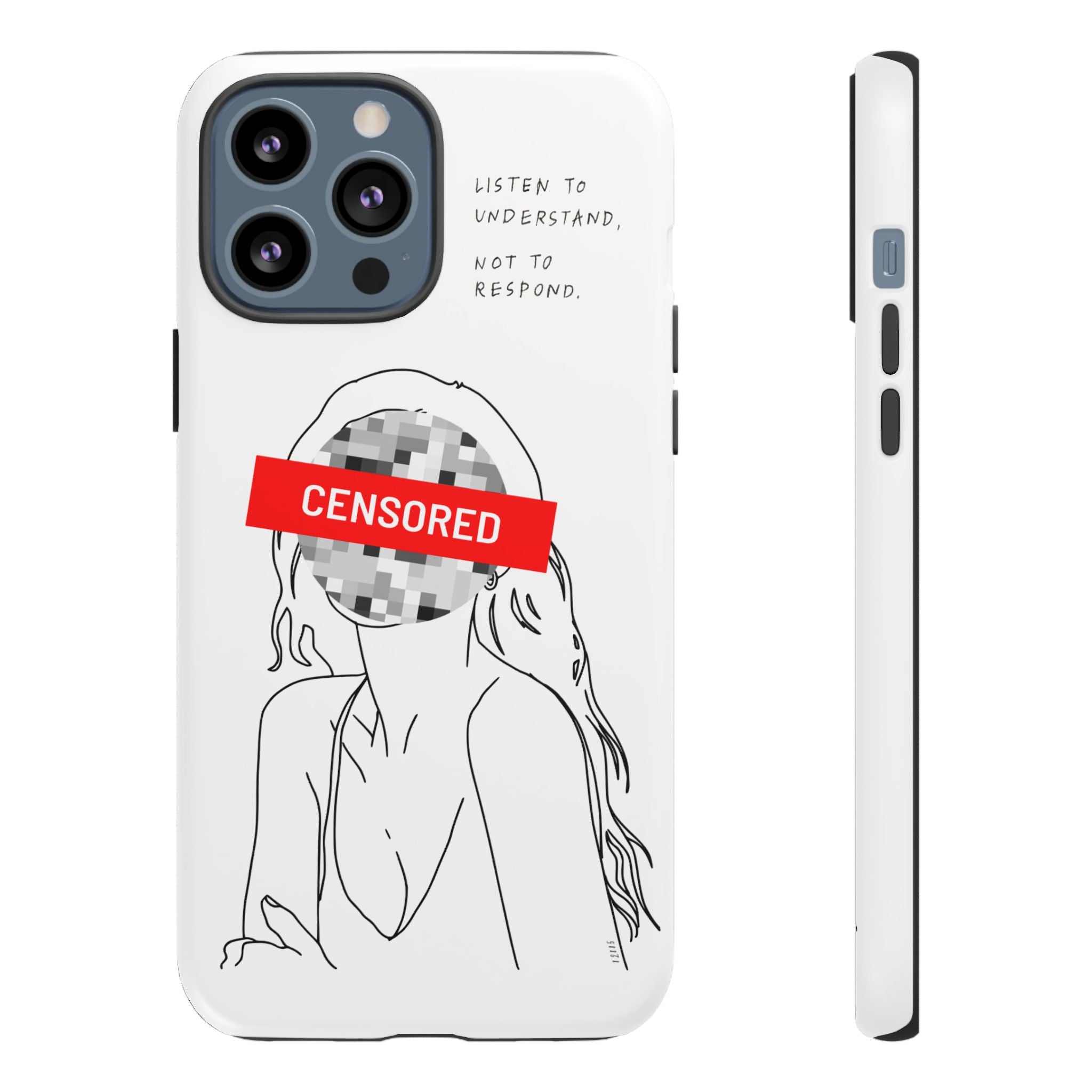 Censurado – Escucha. Funda de Teléfono - Cubierta Protectora