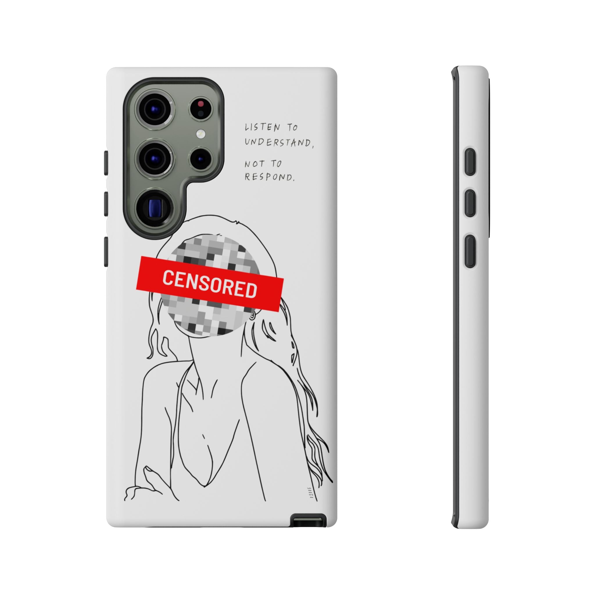 Censurado – Escucha. Funda de Teléfono - Cubierta Protectora