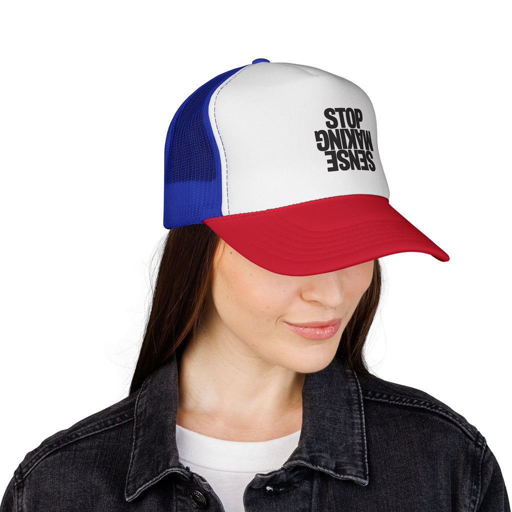 Gorra de camionero "Sense Making Stop" — Gorra de malla