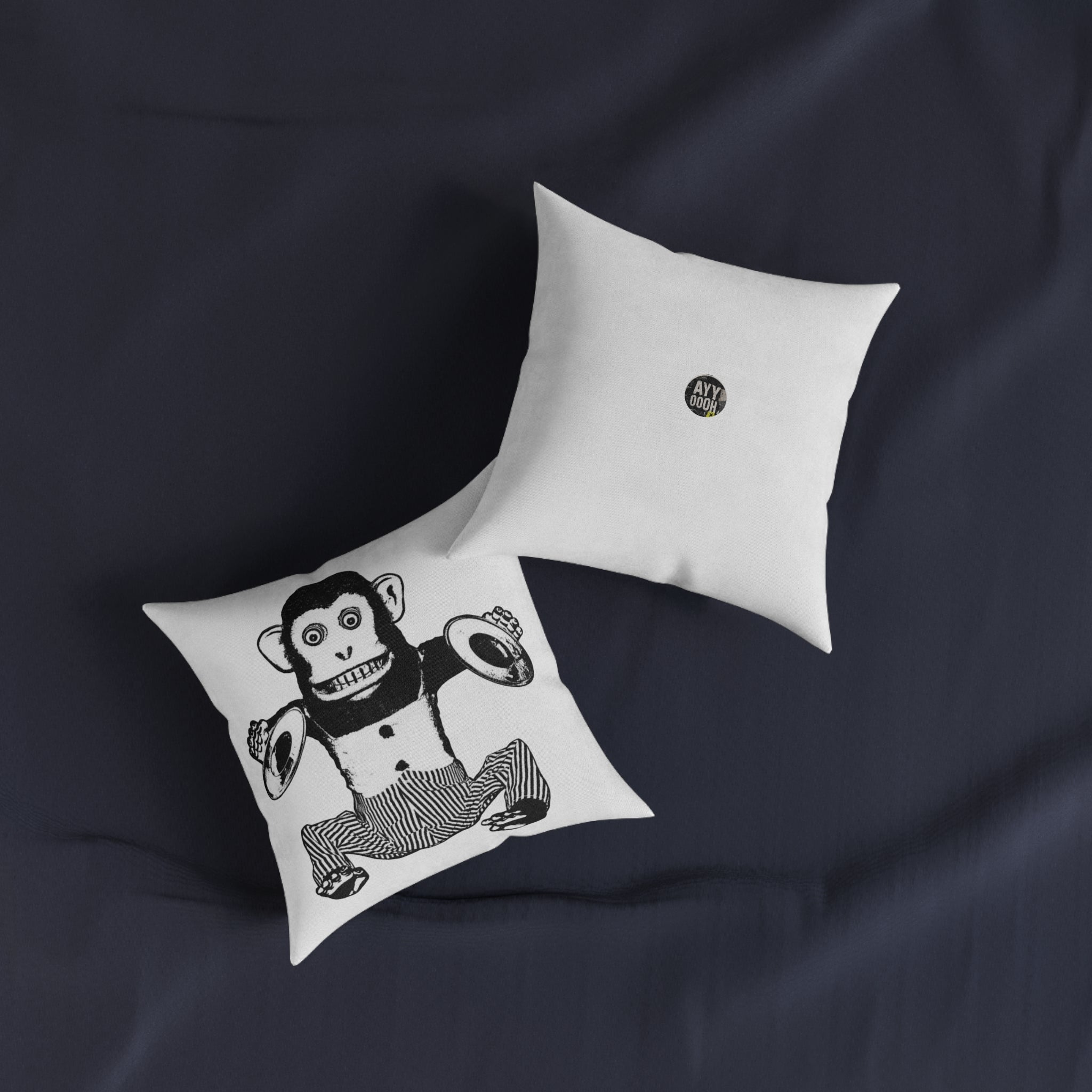 Almohada Cuadrada de Mono Impaciente