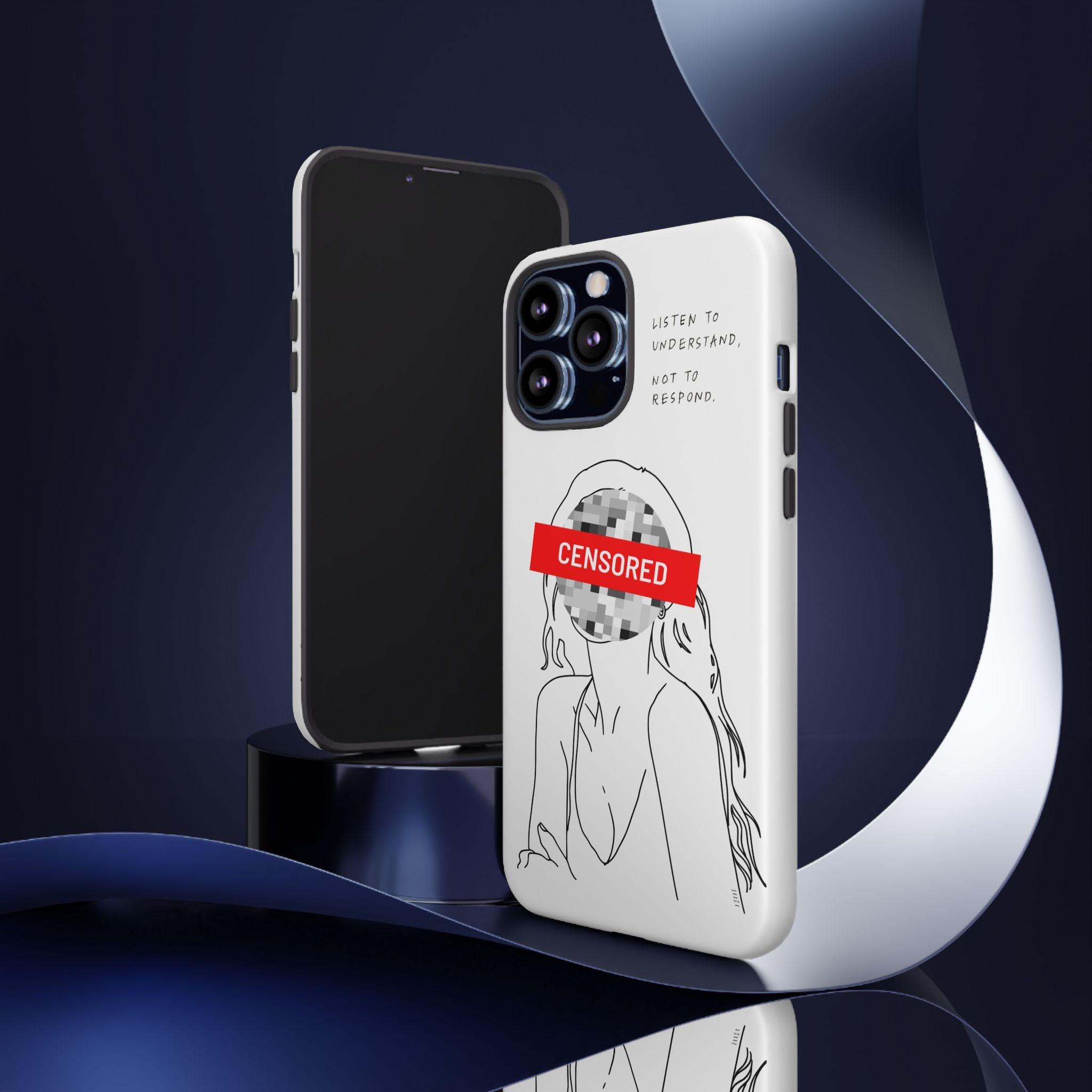Censurado – Escucha. Funda de Teléfono - Cubierta Protectora