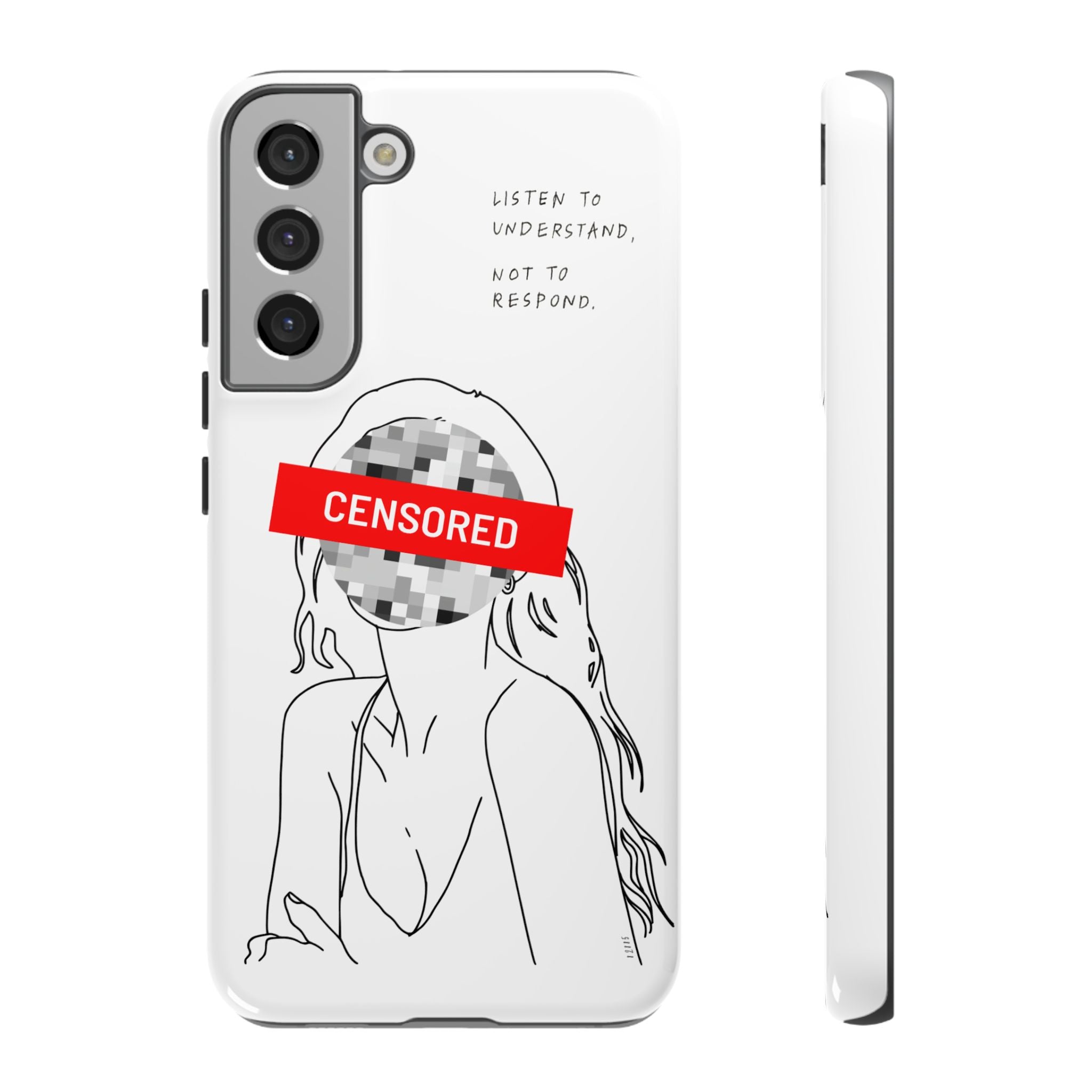Censurado – Escucha. Funda de Teléfono - Cubierta Protectora