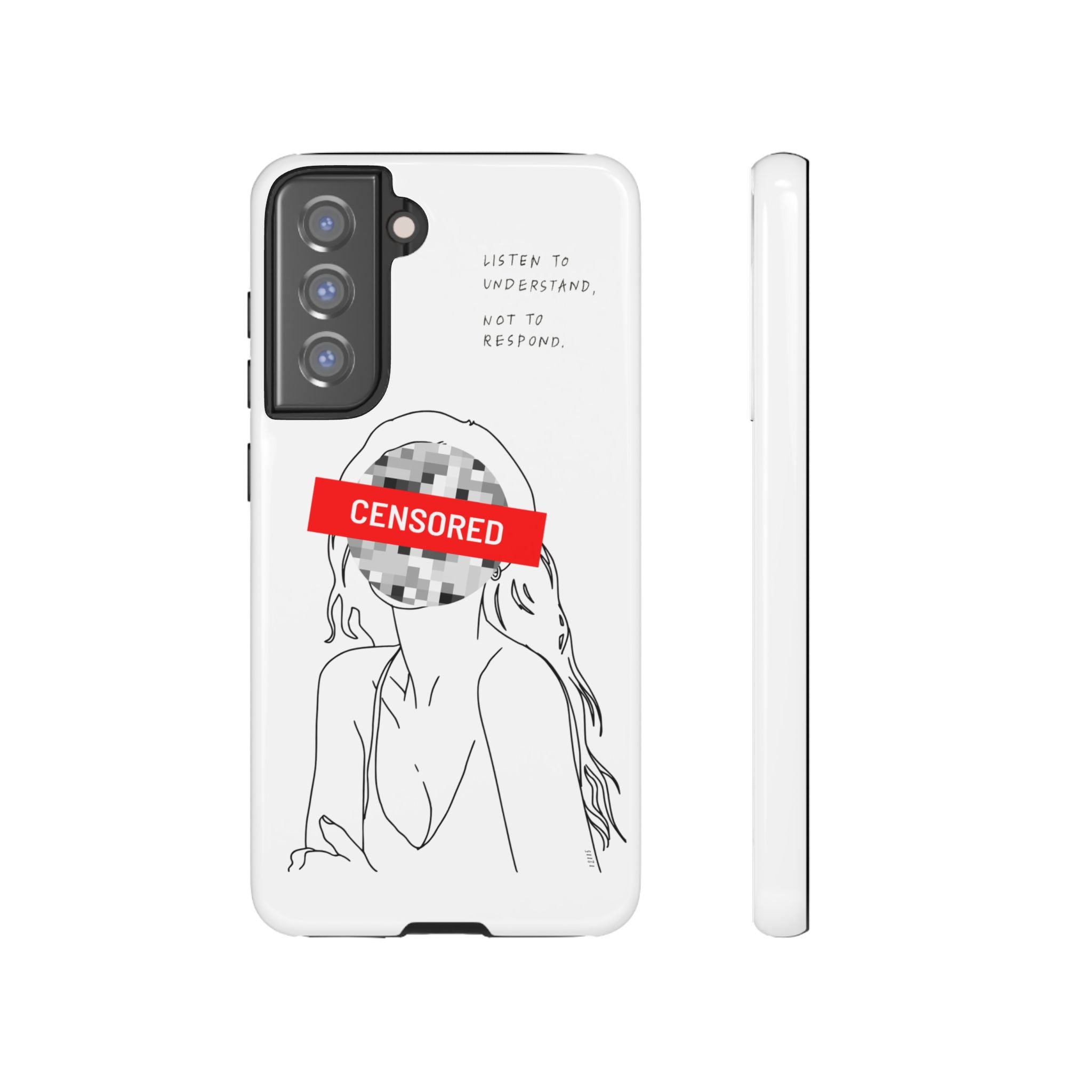 Censurado – Escucha. Funda de Teléfono - Cubierta Protectora