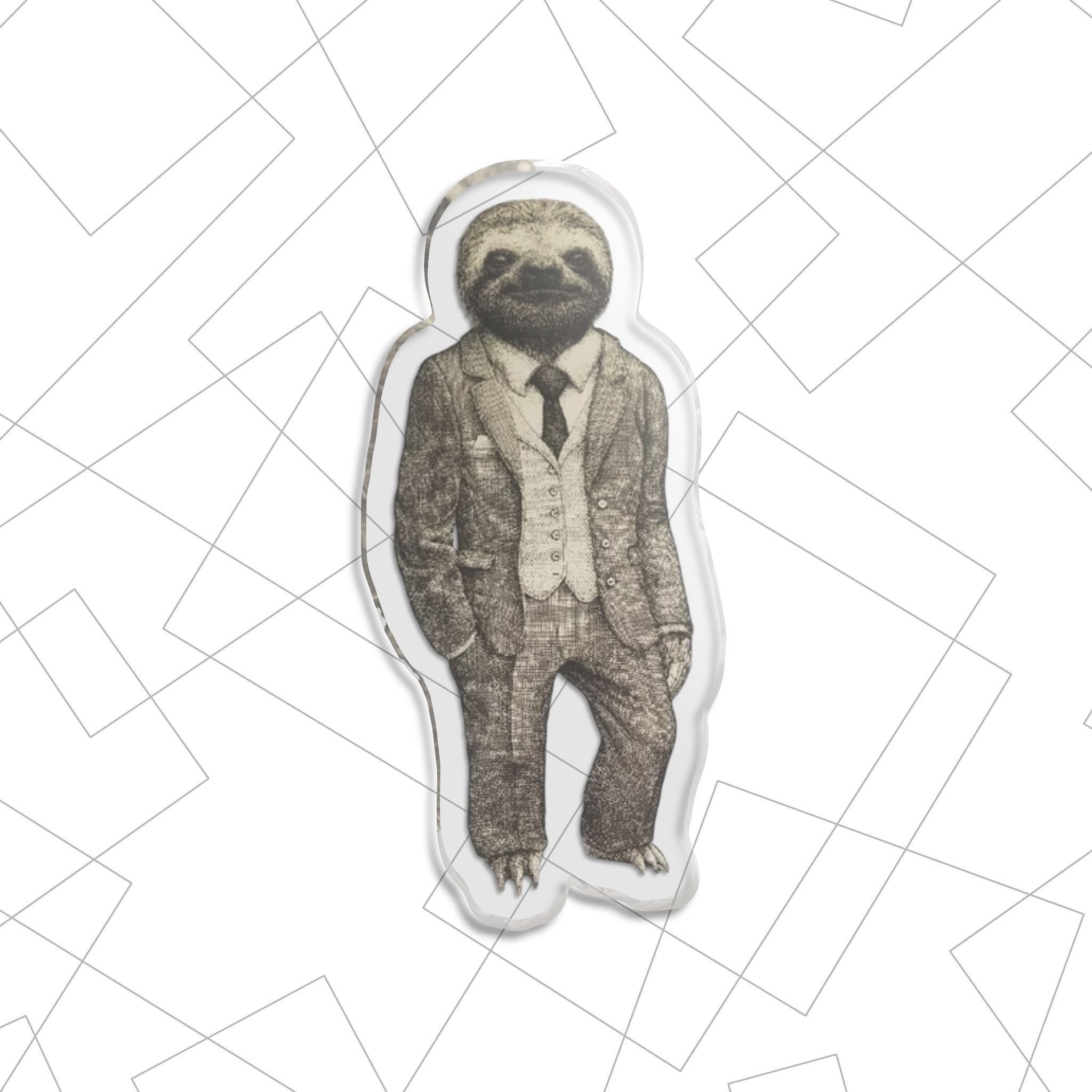 Estatua de perezoso elegante — Figura personalizada a medida