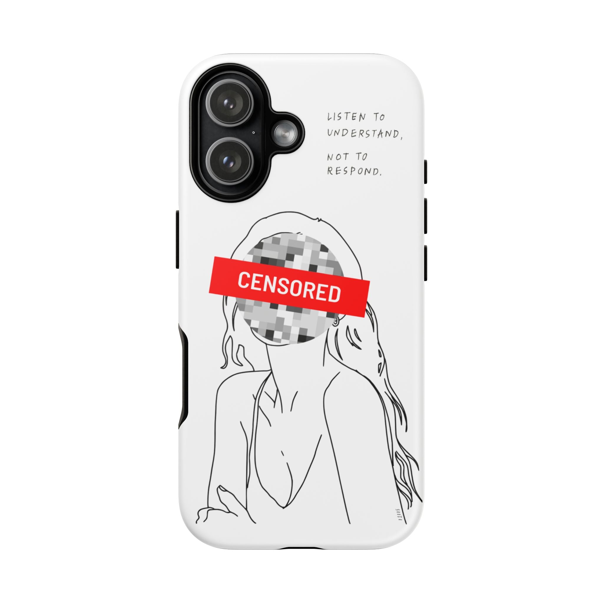 Censurado – Escucha. Funda de Teléfono - Cubierta Protectora