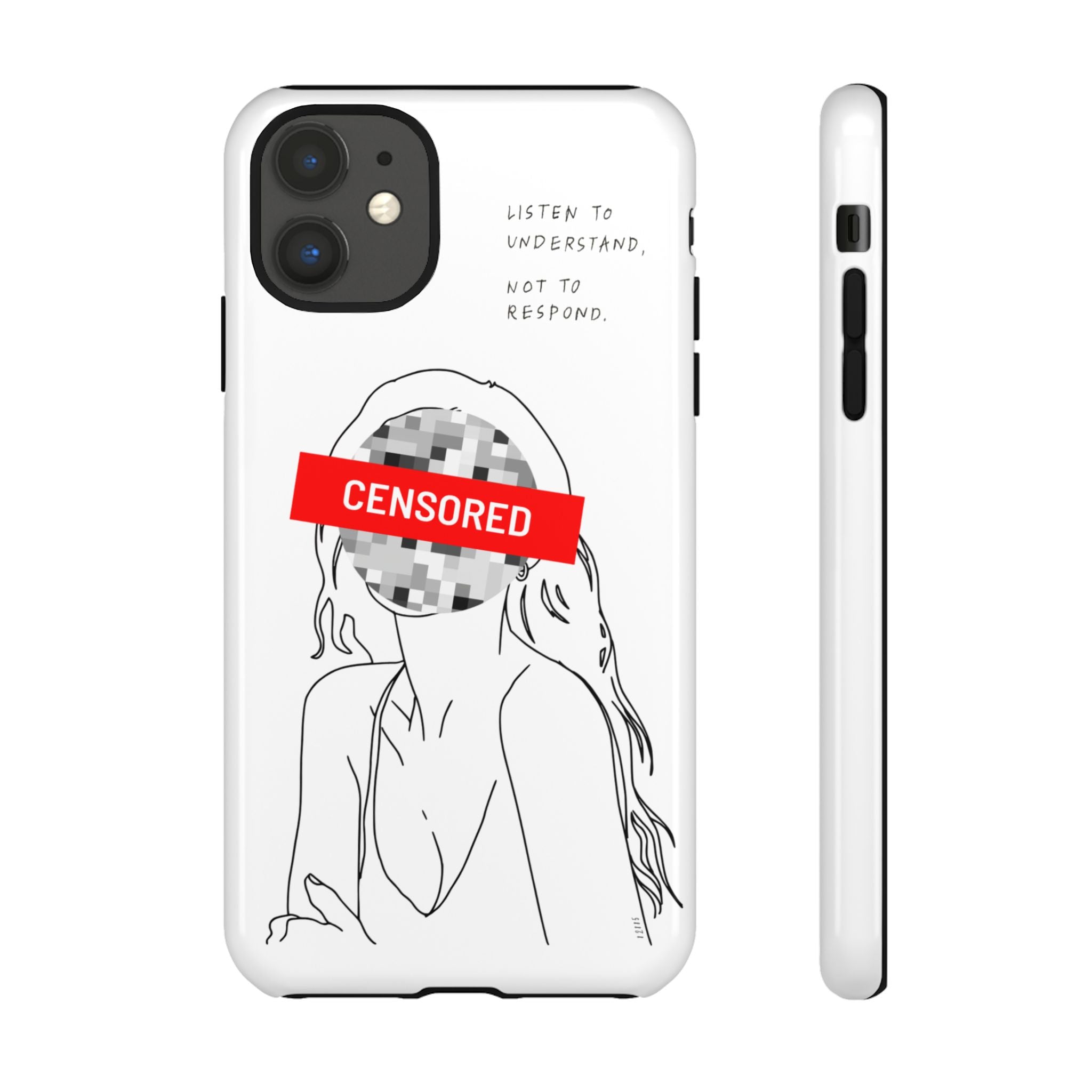 Censurado – Escucha. Funda de Teléfono - Cubierta Protectora