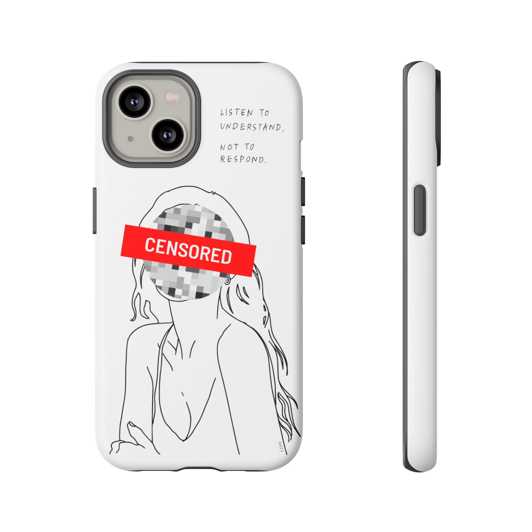 Censurado – Escucha. Funda de Teléfono - Cubierta Protectora