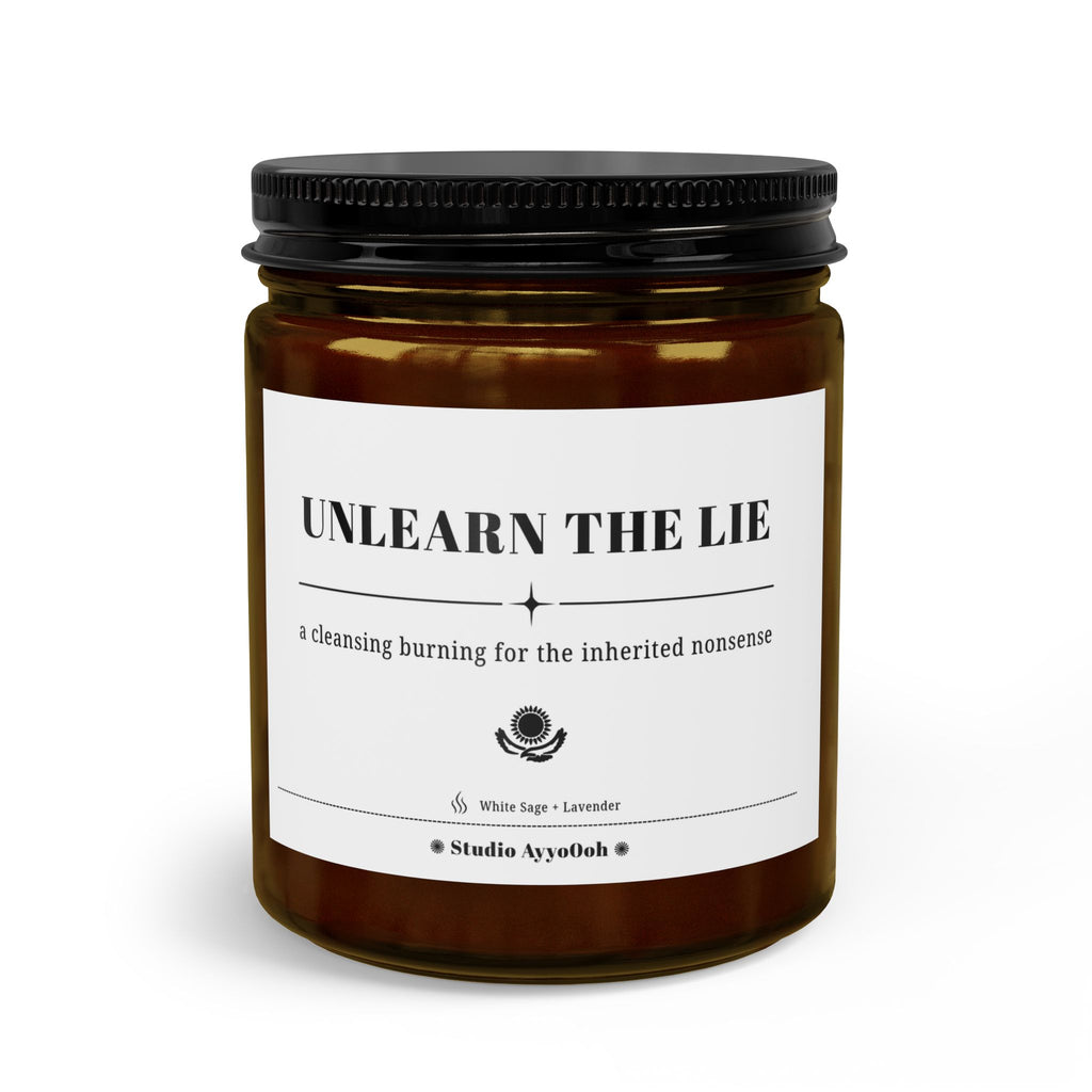 Unlearn the Lie Candle Set — Scented Jar with Matches & Wick Trimmer