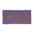 Toalla de playa abstracta de arrecife de coral – Patrón tropical naranja y azul