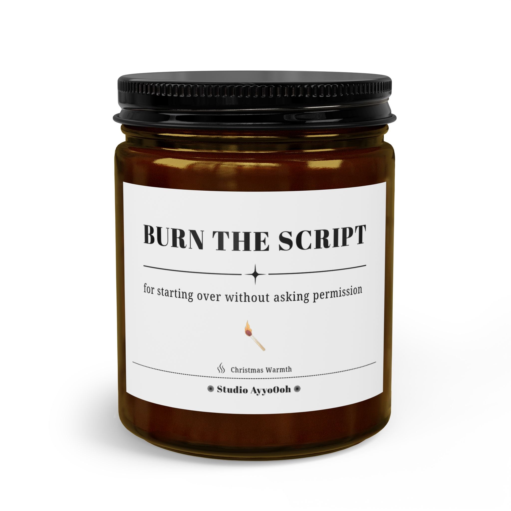 "Burn the Script" — Scented Candle Set