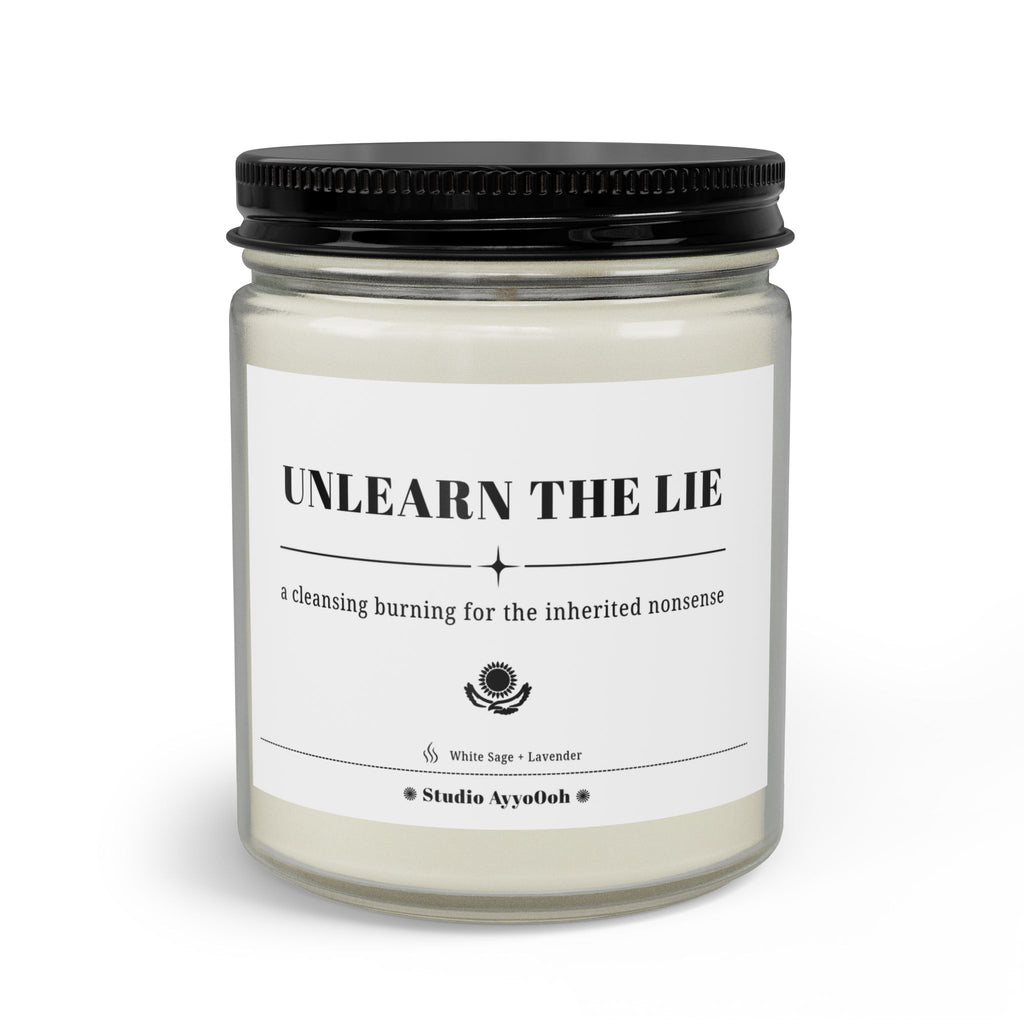 Unlearn the Lie Candle Set — Scented Jar with Matches & Wick Trimmer