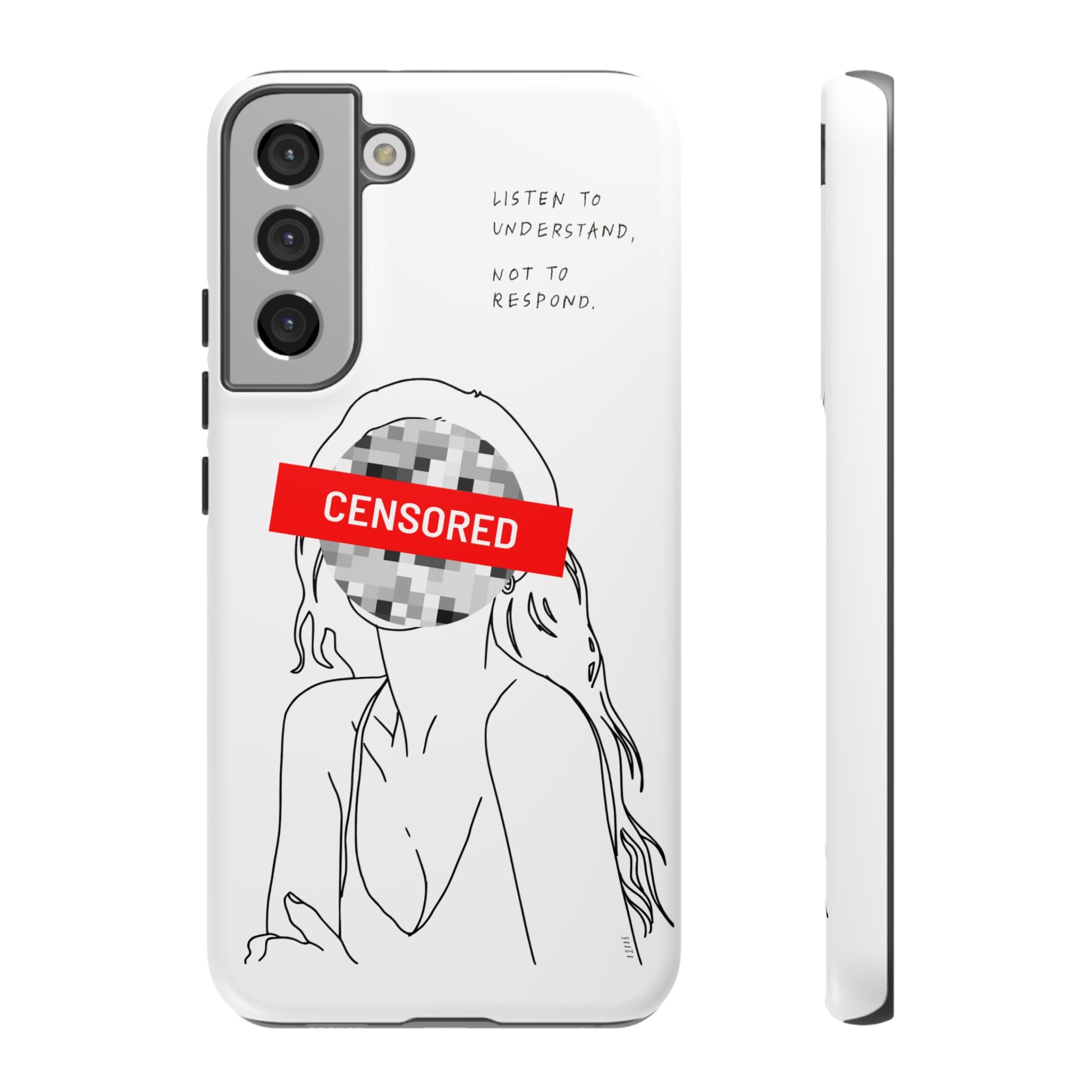 Censurado – Escucha. Funda de Teléfono - Cubierta Protectora