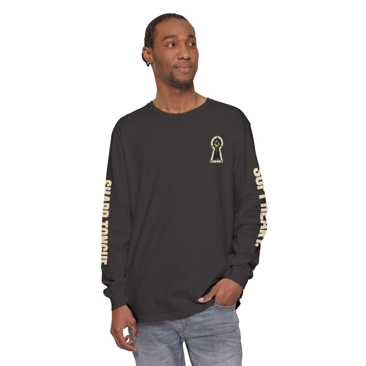 Soft Heart Sharp Tongue Anatomical Heart Long Sleeve T-Shirt