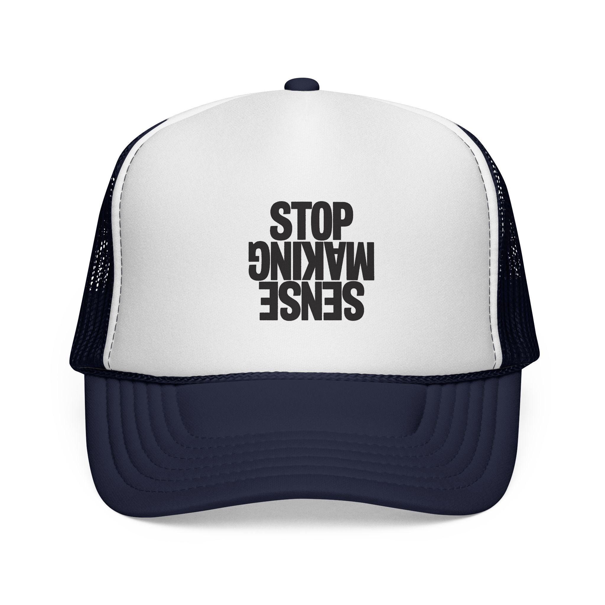 Gorra de camionero "Sense Making Stop" — Gorra de malla