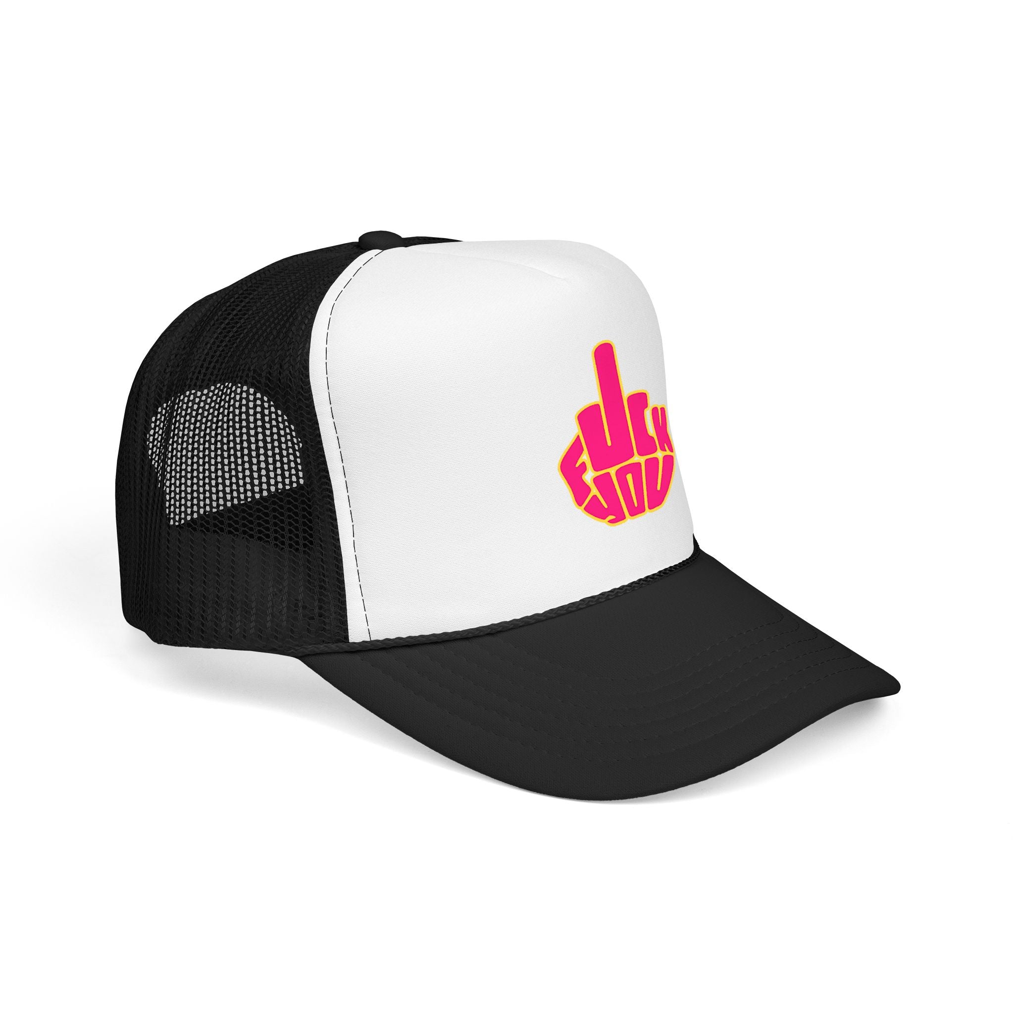 Bold Pink Middle Finger Patch Cap