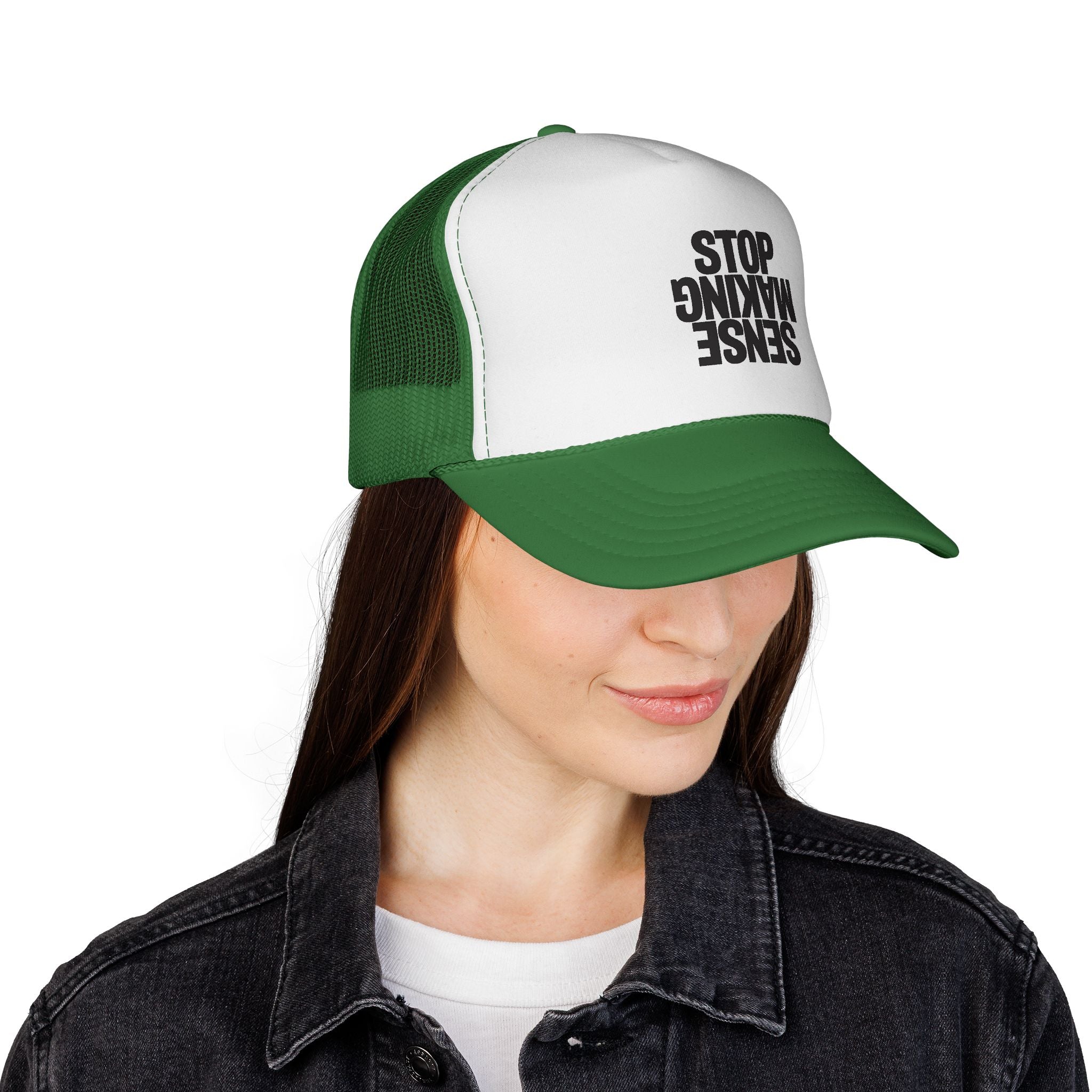 Gorra de camionero "Sense Making Stop" — Gorra de malla