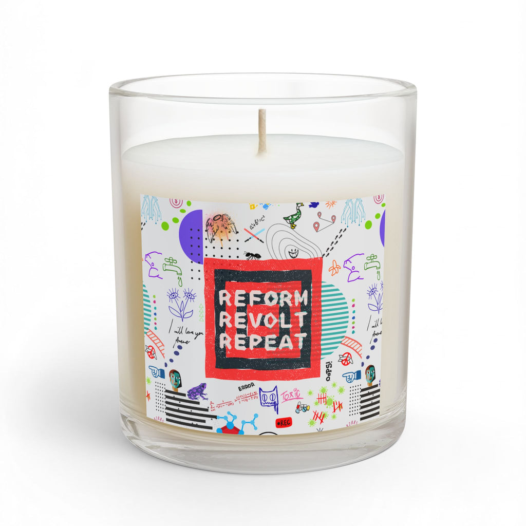 Reform Revolt Repeat Glass Candle