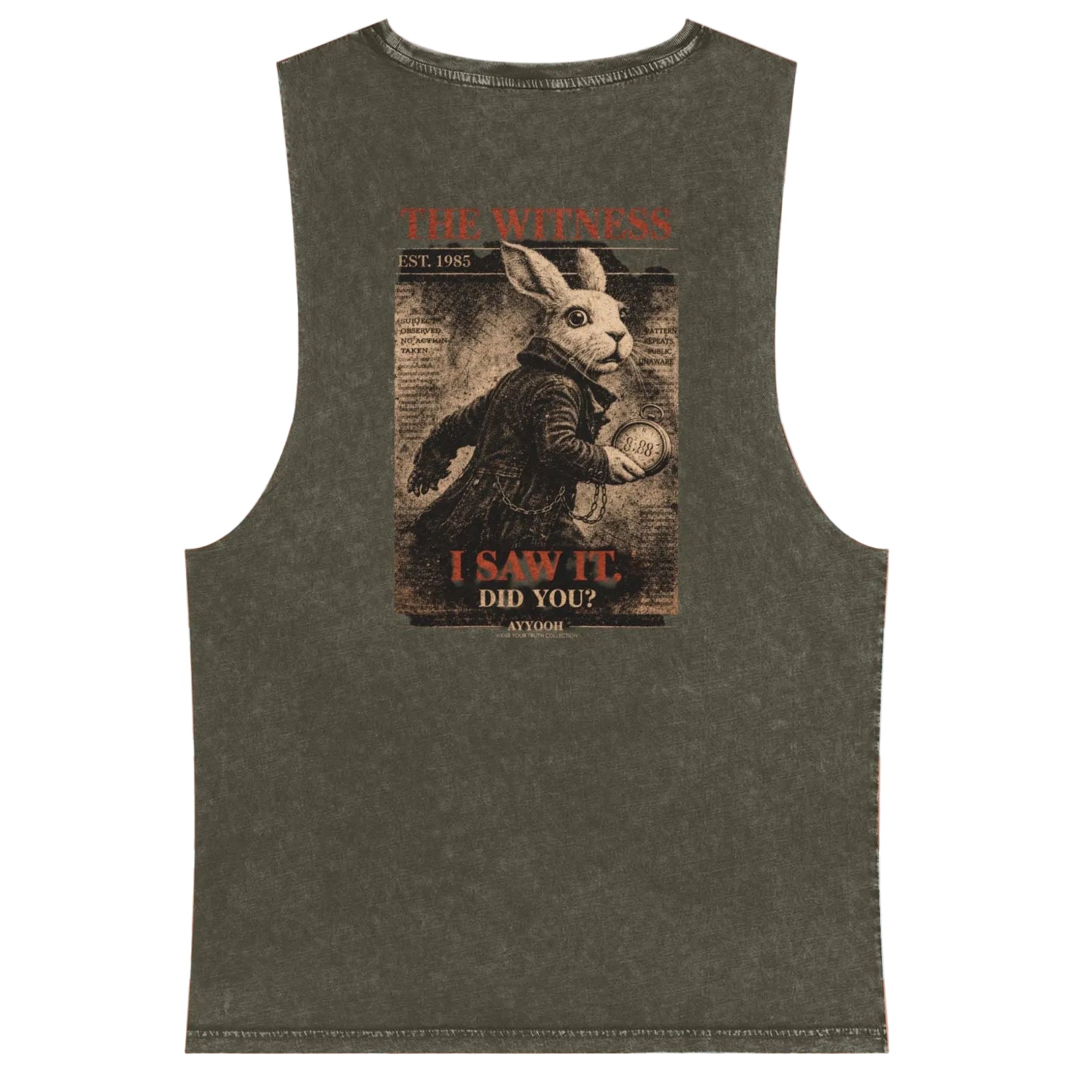 The Witness — Daylight Exposure (truth revealed energy) Stonewash Tank