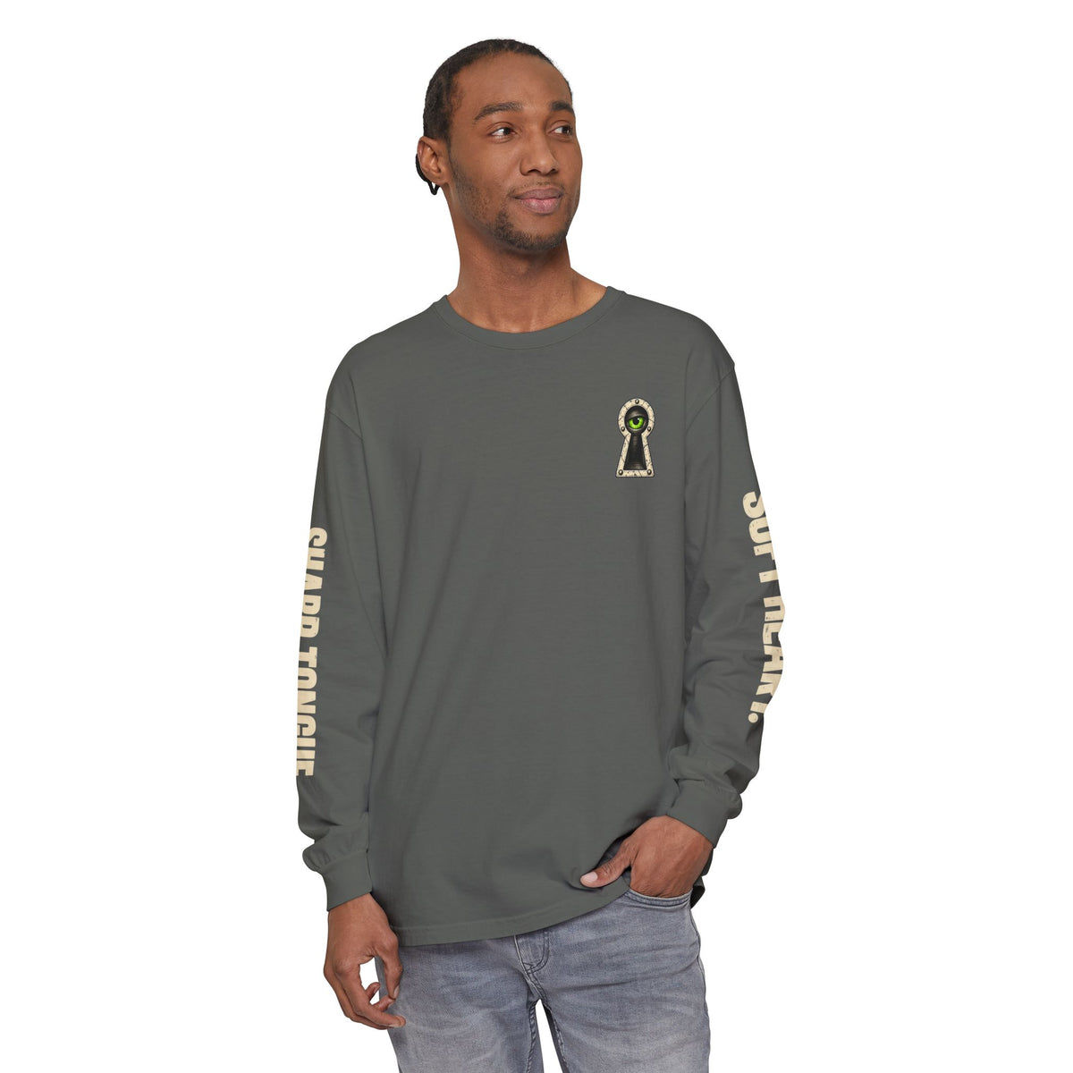 Soft Heart Sharp Tongue Anatomical Heart Long Sleeve T-Shirt