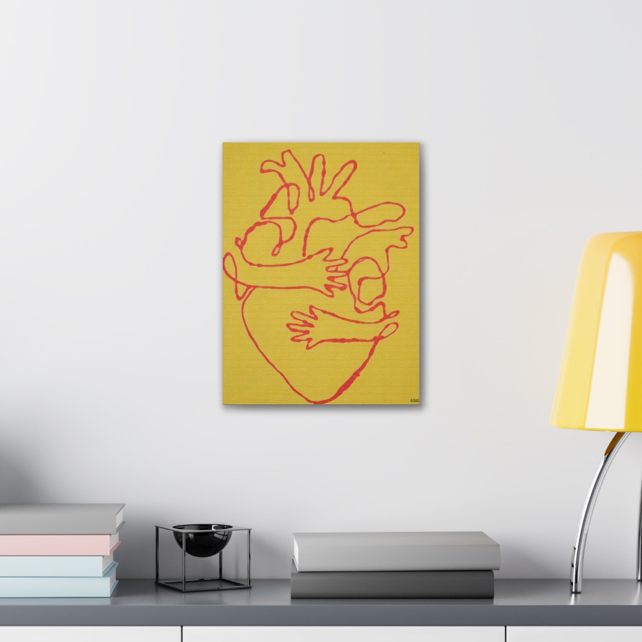 Minimalist Pulse - Art Canvas Print