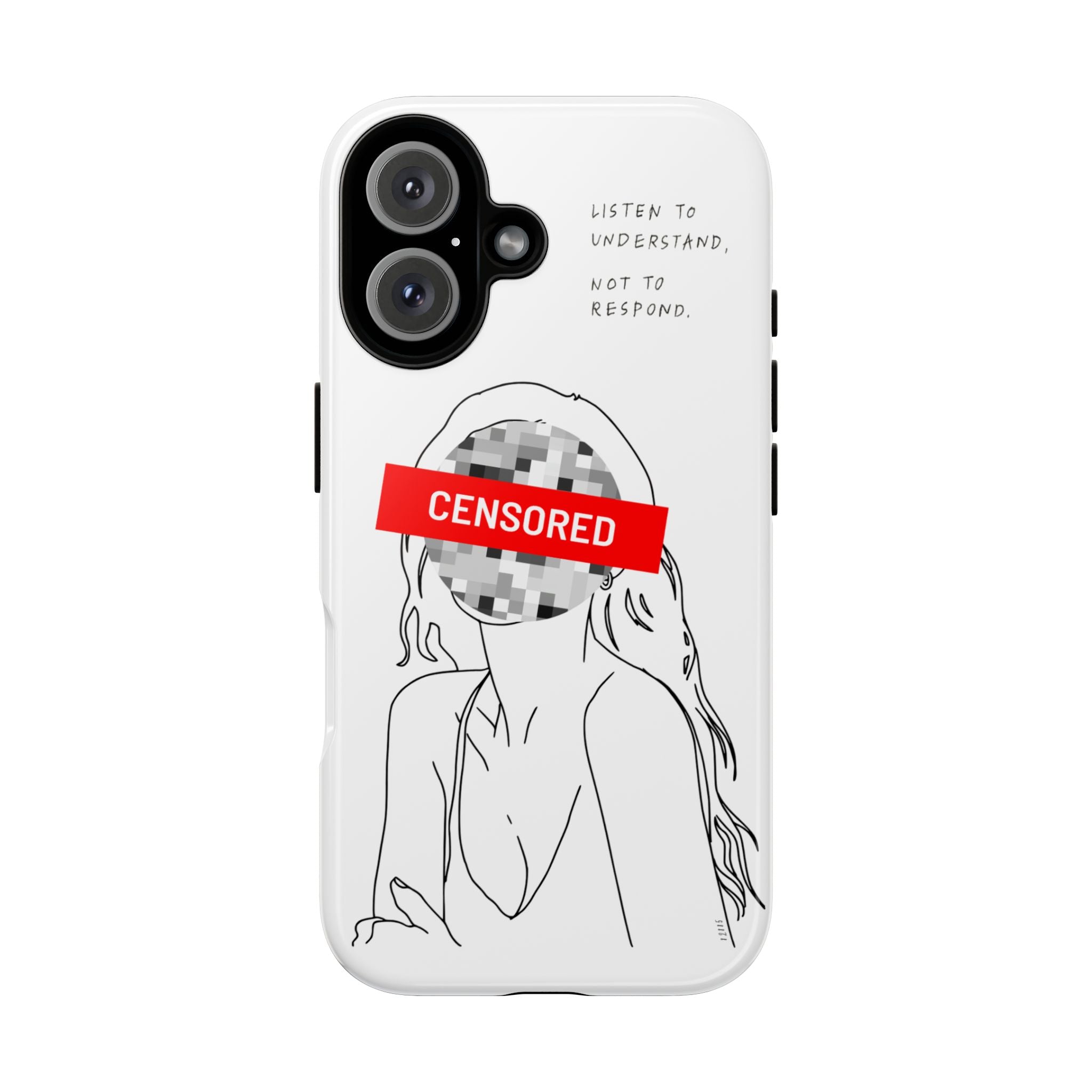 Censurado – Escucha. Funda de Teléfono - Cubierta Protectora