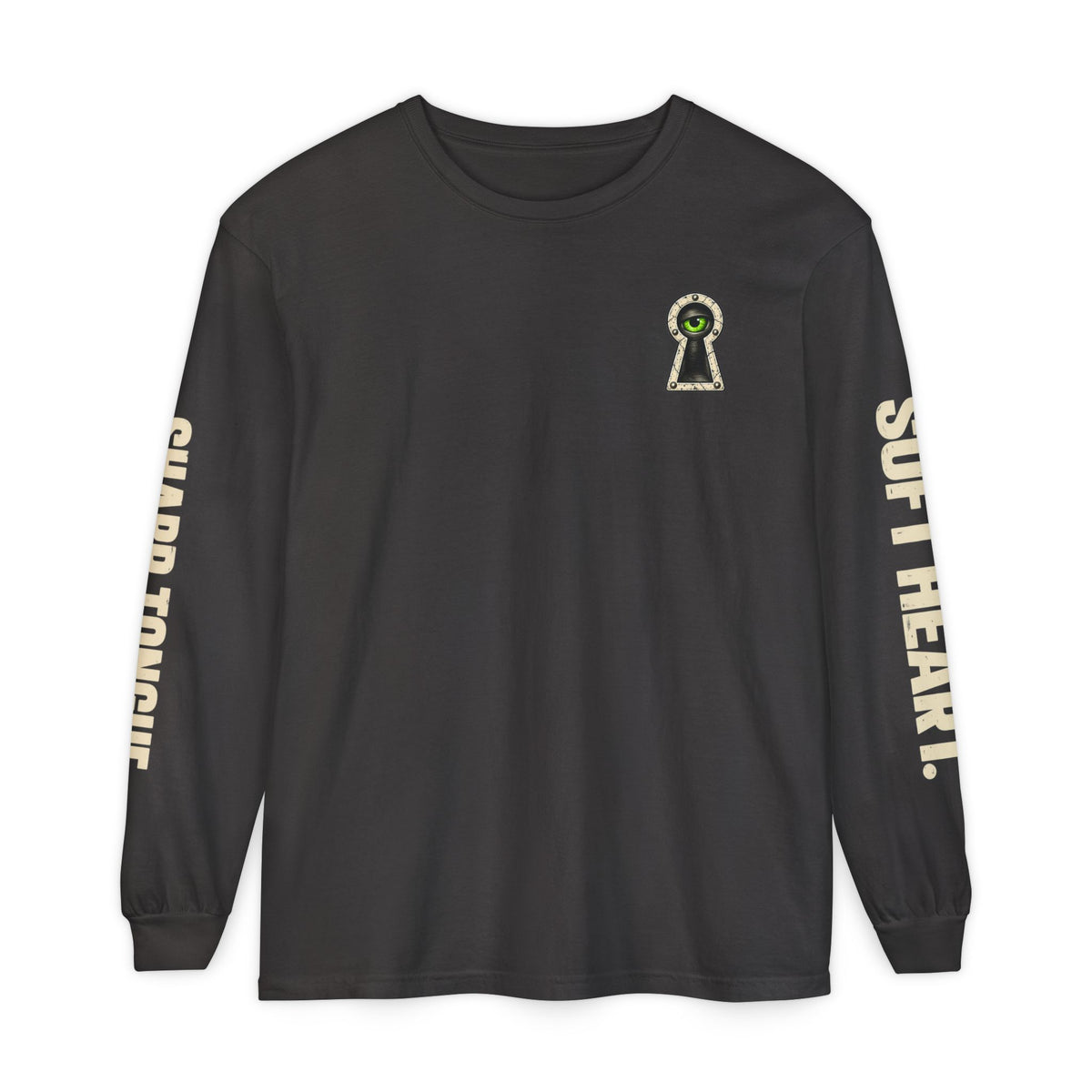 Soft Heart Sharp Tongue Anatomical Heart Long Sleeve T-Shirt