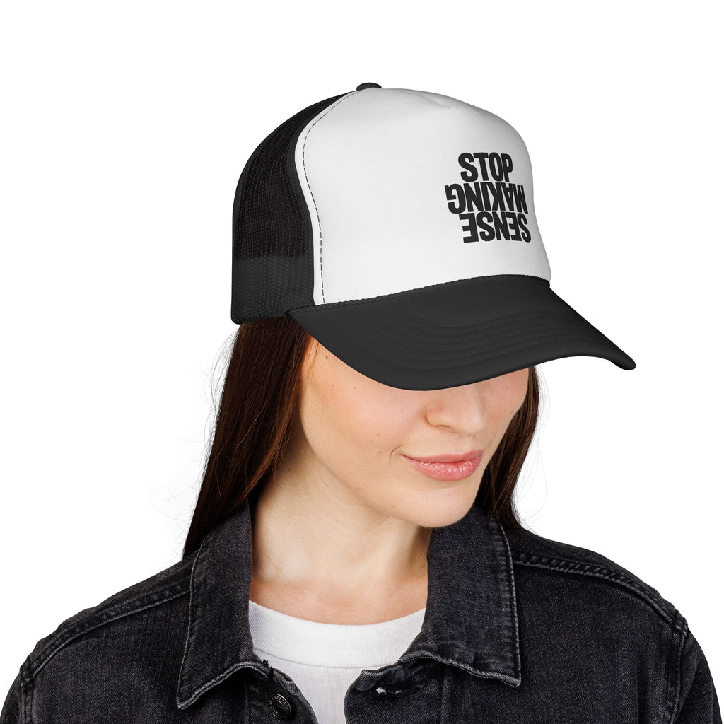 Gorra de camionero "Sense Making Stop" — Gorra de malla