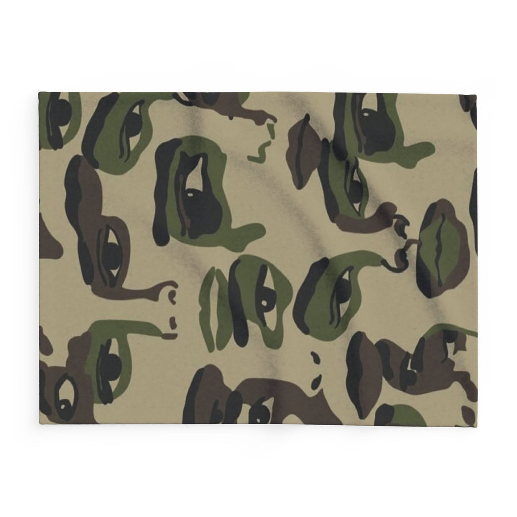 Manta polar ártica de camuflaje para la cara