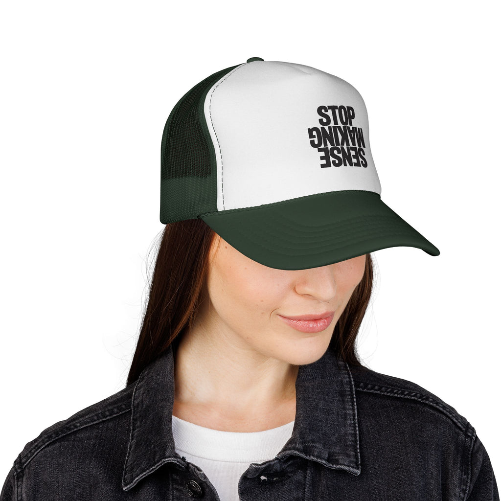 Gorra de camionero "Sense Making Stop" — Gorra de malla