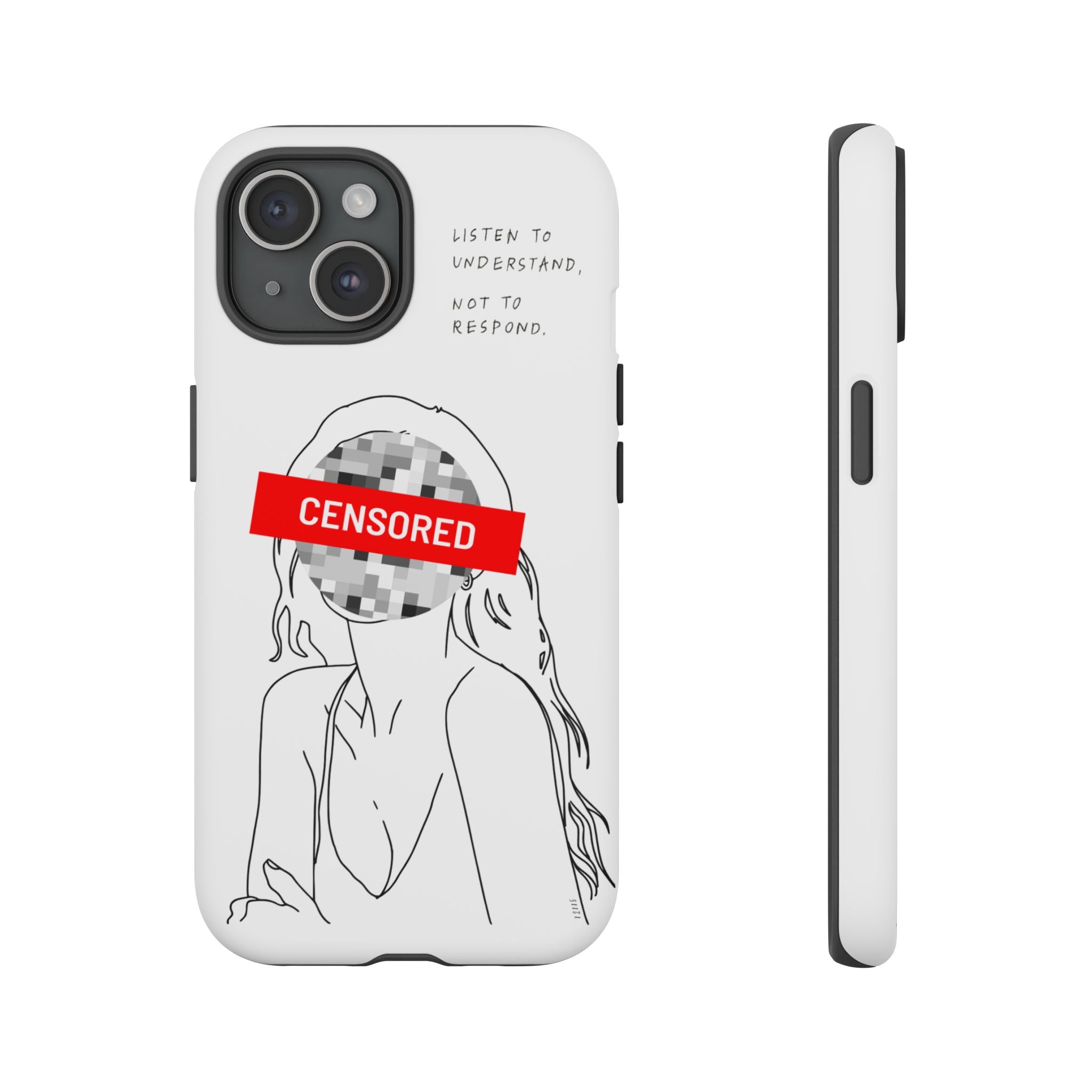 Censurado – Escucha. Funda de Teléfono - Cubierta Protectora