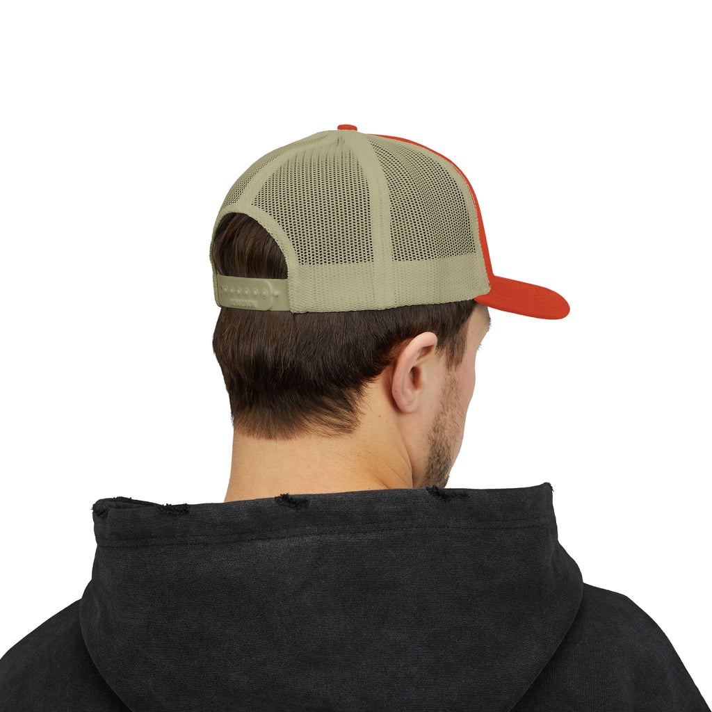 Gorra Trucker Snapback con Parche de Dedo Corazón — Colores Caqui