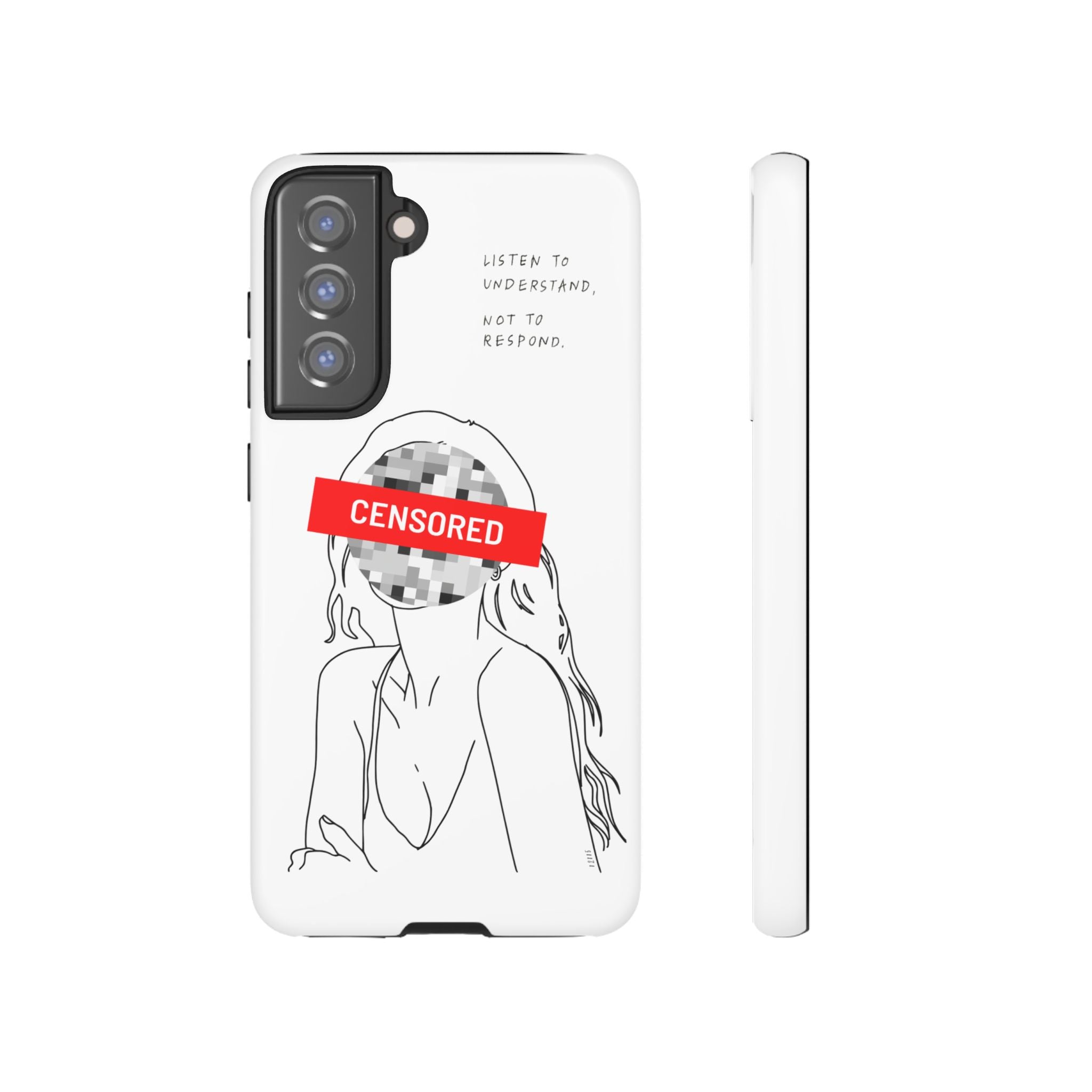 Censurado – Escucha. Funda de Teléfono - Cubierta Protectora