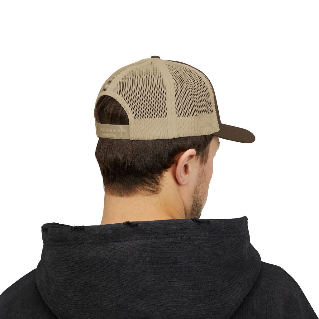 Gorra Trucker Snapback con Parche de Dedo Corazón — Colores Caqui