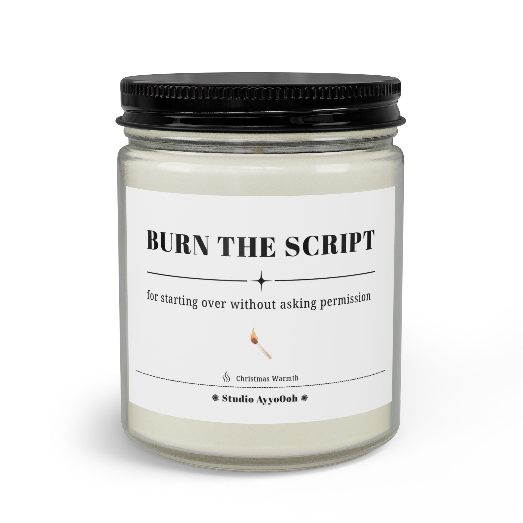 "Burn the Script" — Scented Candle Set