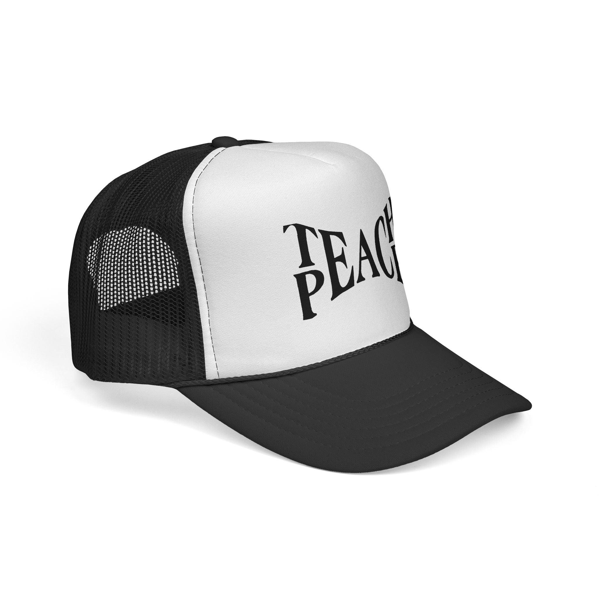 Gorra de camionero "Enseña paz" — Gorra con parte trasera de malla